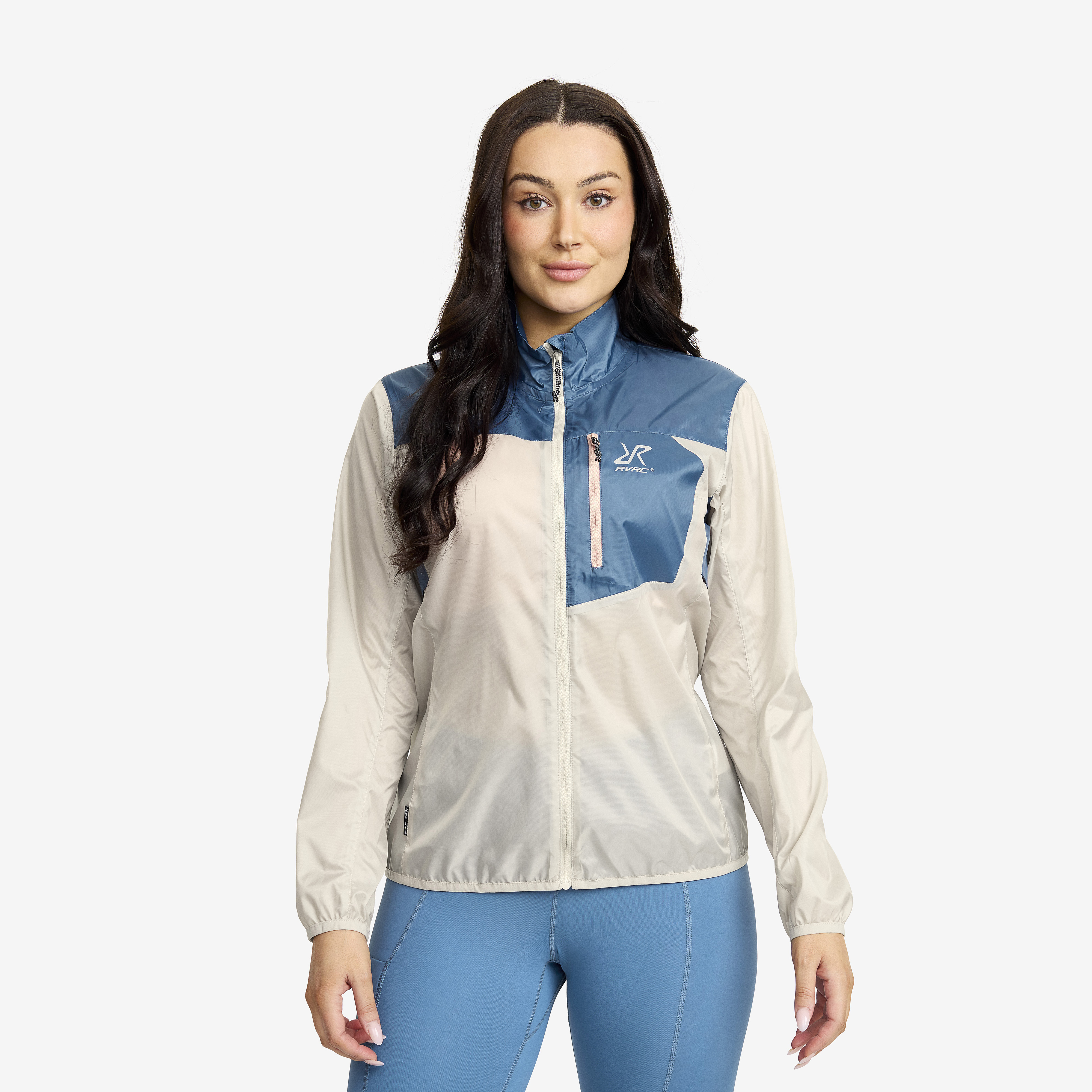 Unit Light Windbreaker Captain's Blue/Peyote Damen,