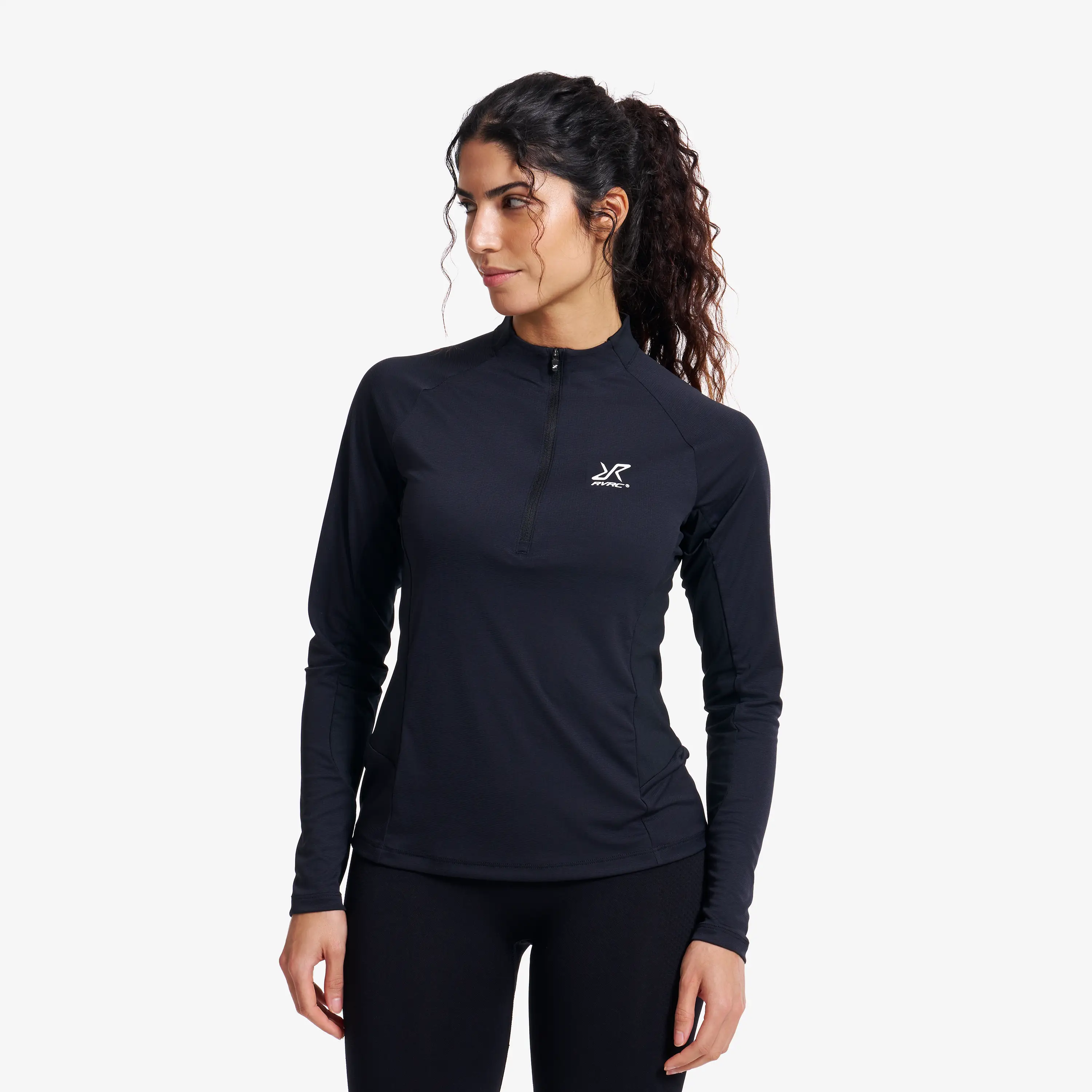 Force Light Half-zip Top Black Femme, 