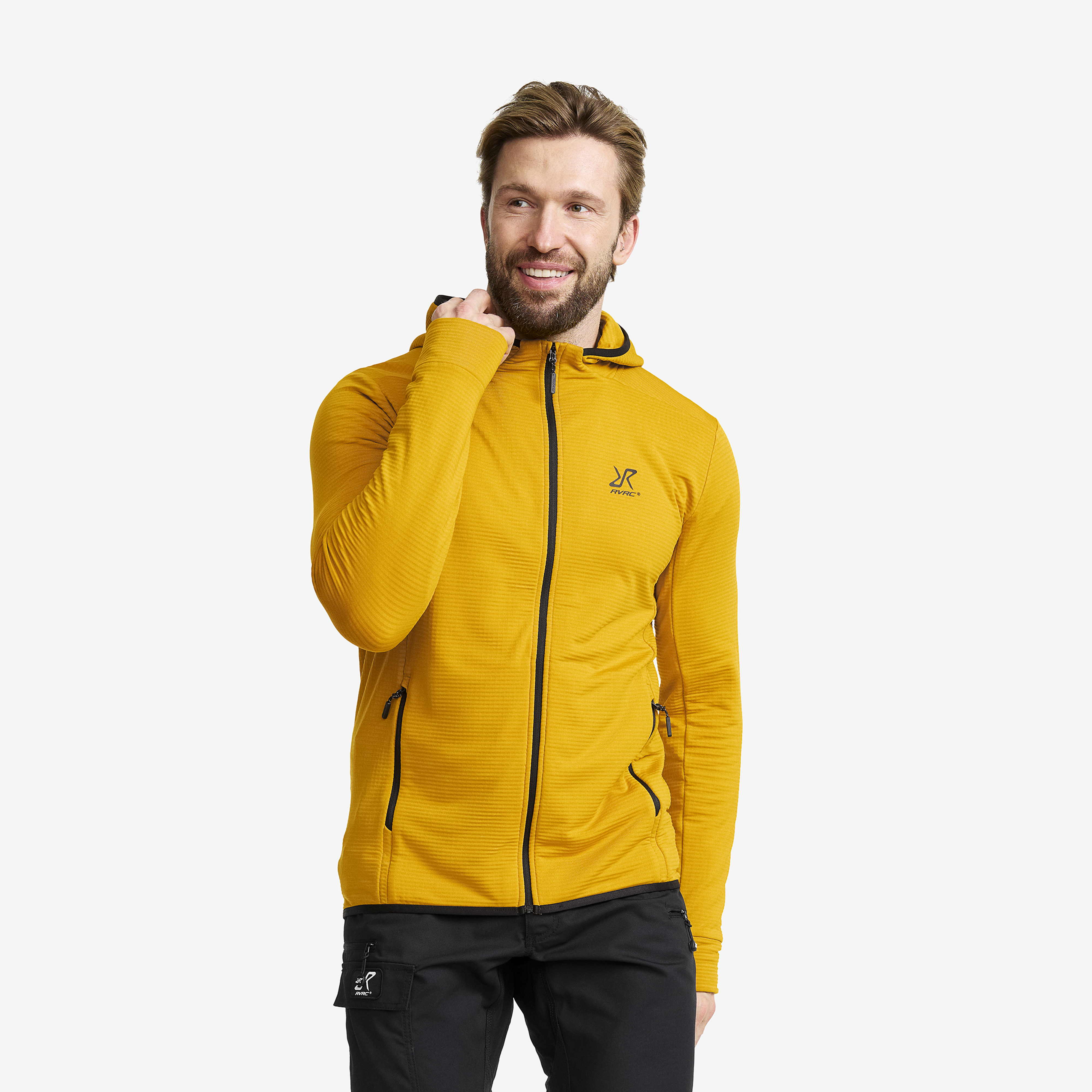 Waffle Hoodie Herre Nugget Gold