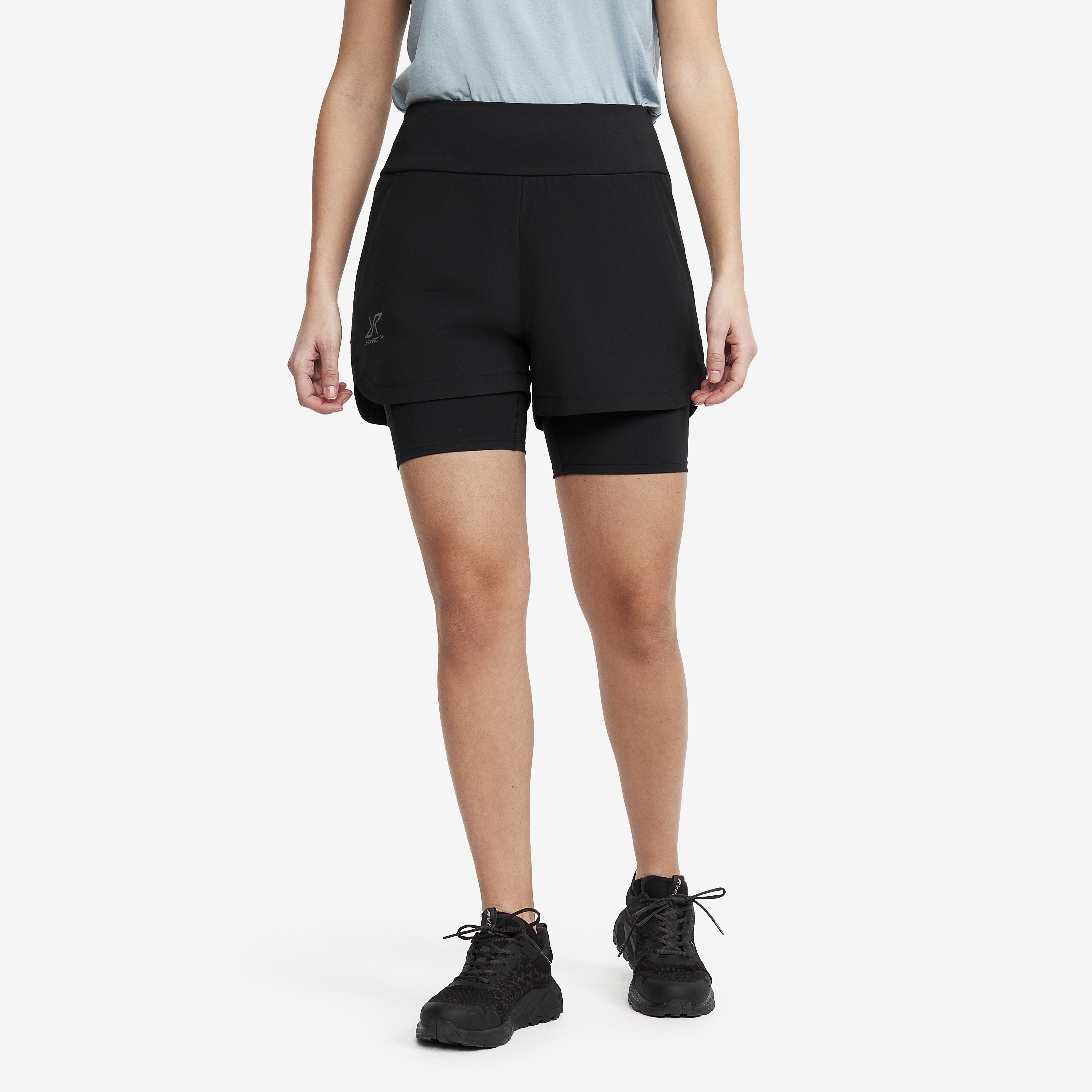 2-in-1 Shorts Black Dames