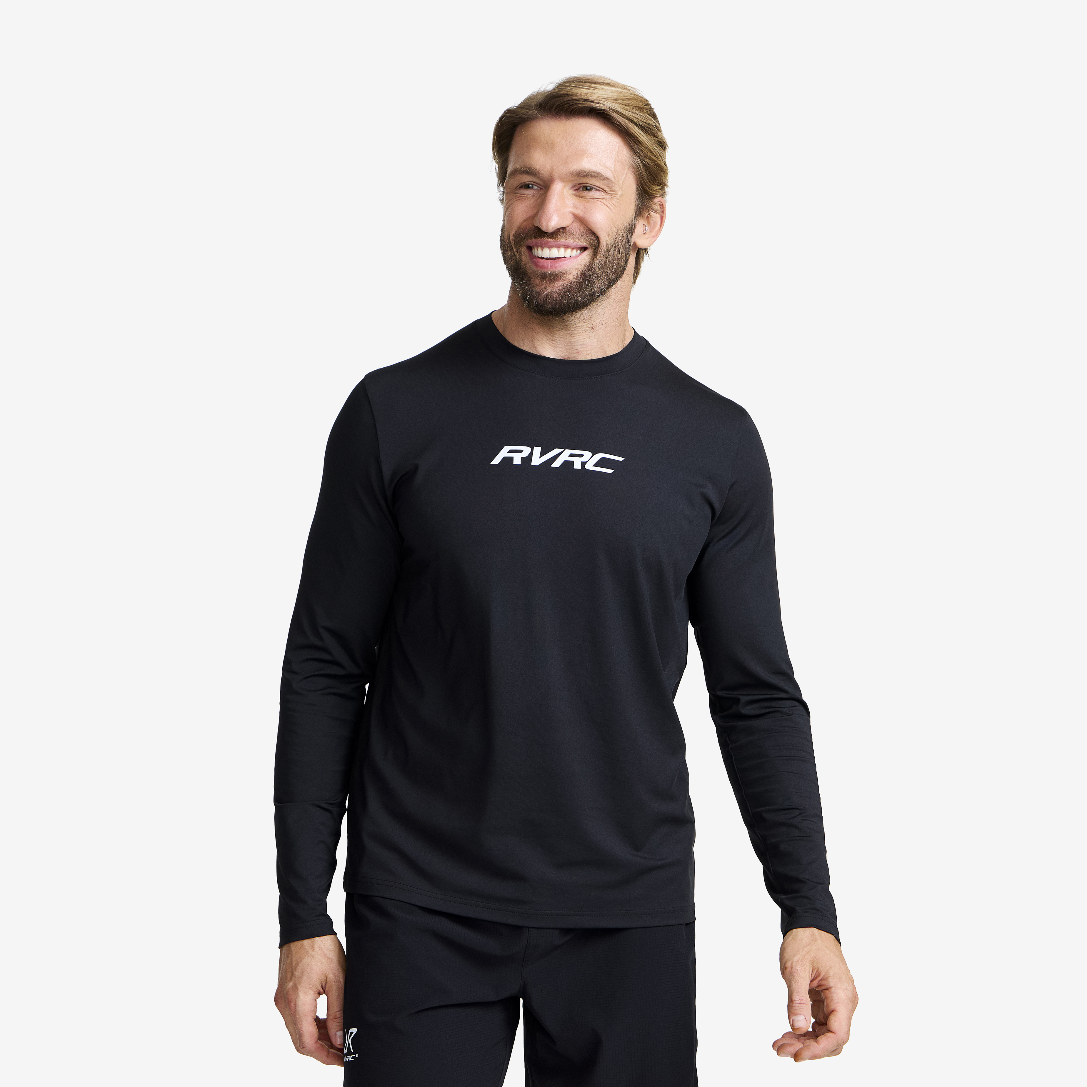 Direction Active Long-sleeved T-shirt Black Herre,
