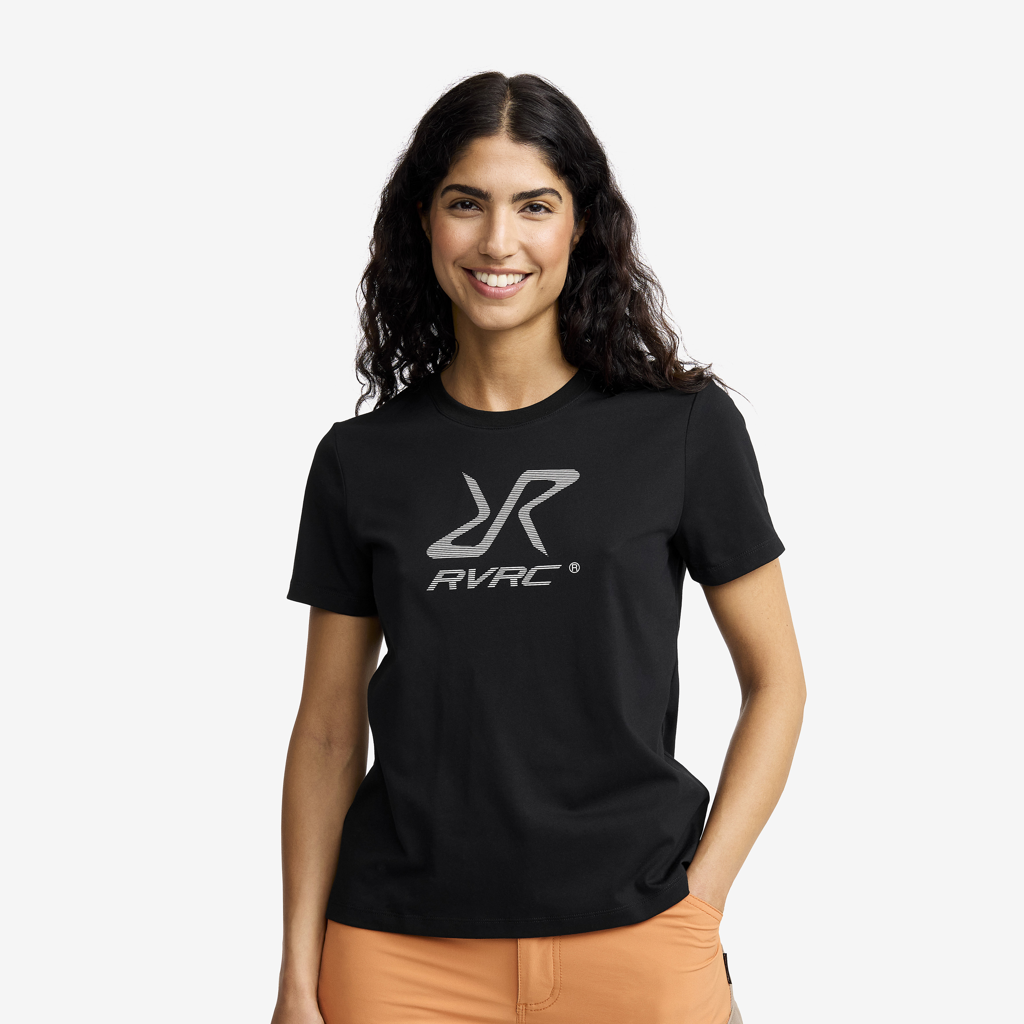 Easy Graphic Logo T-shirt Black Mujeres