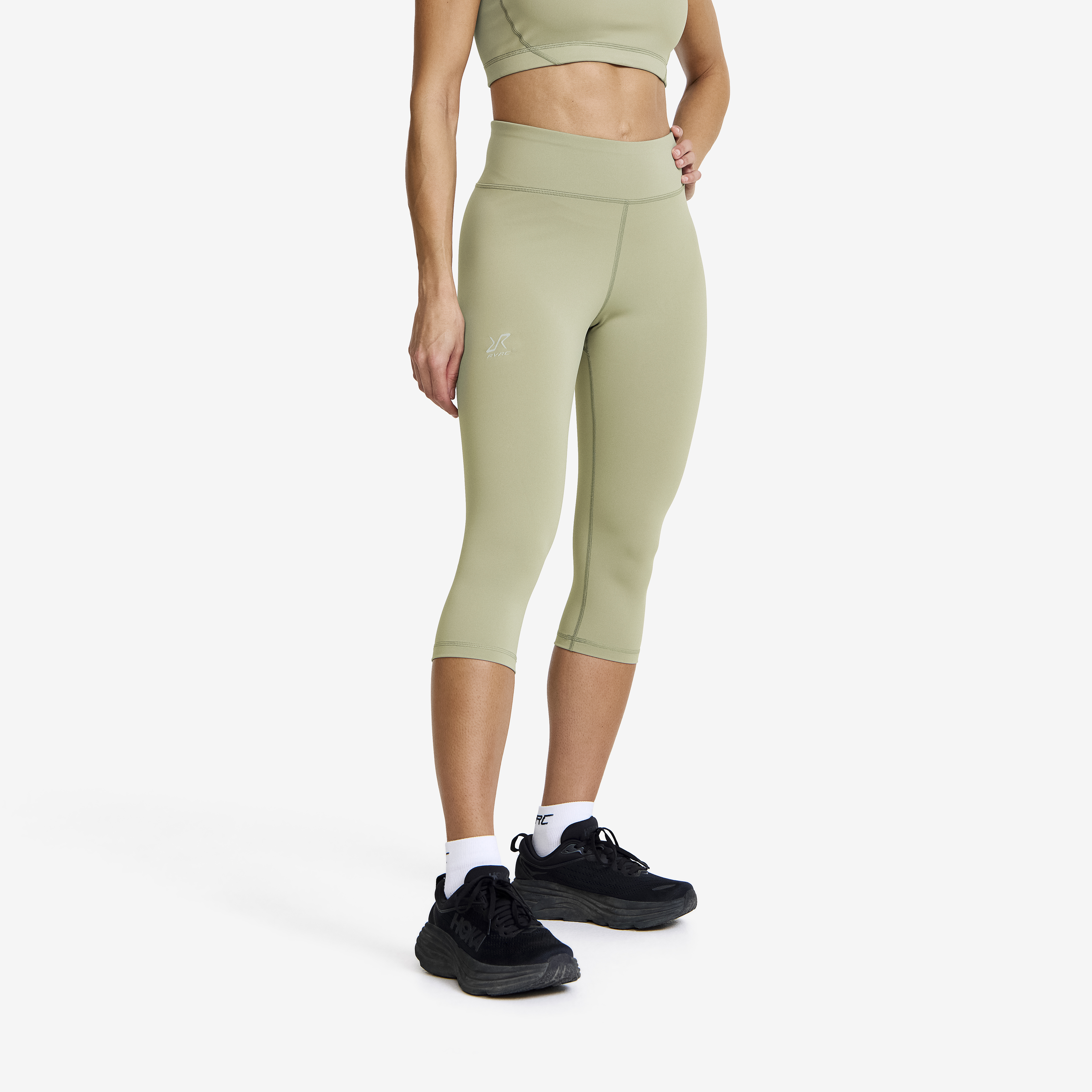 Flow High-waisted Capri Leggings Shadow Green Dam