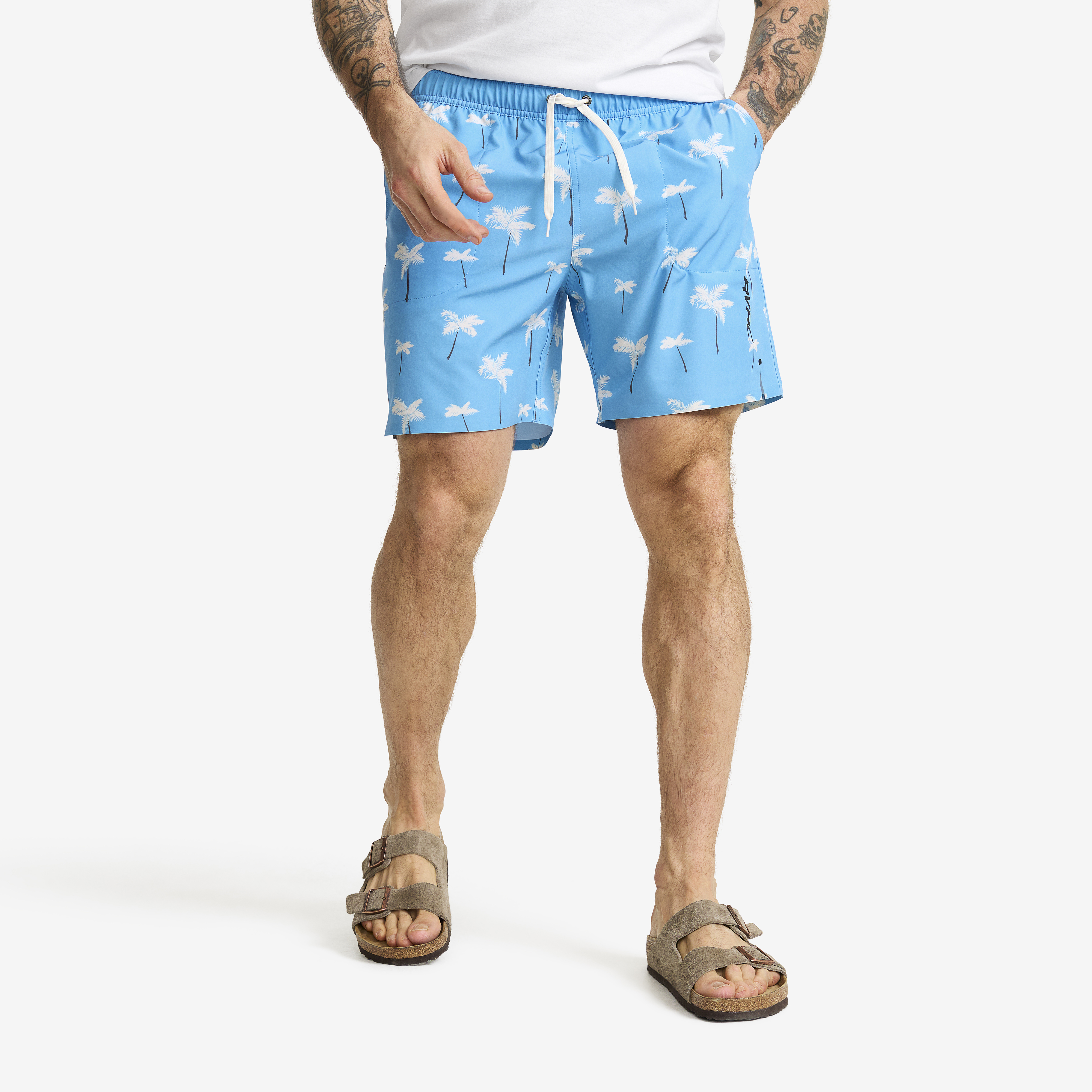 Summer Swim Shorts Herr Azure Blue/Tofu, :M