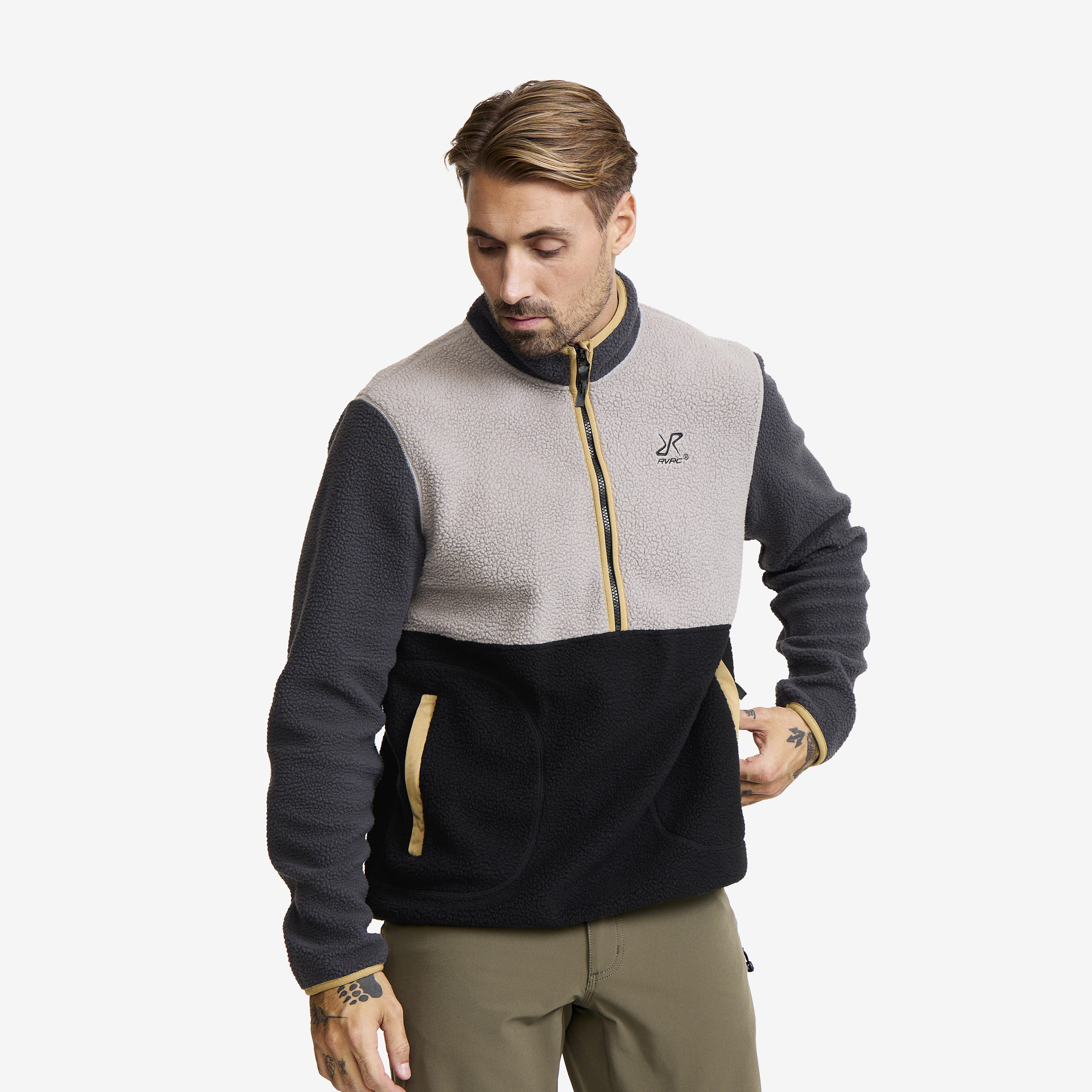 Canyon Half-zip Pile Fleece Anthracite/Black Herre