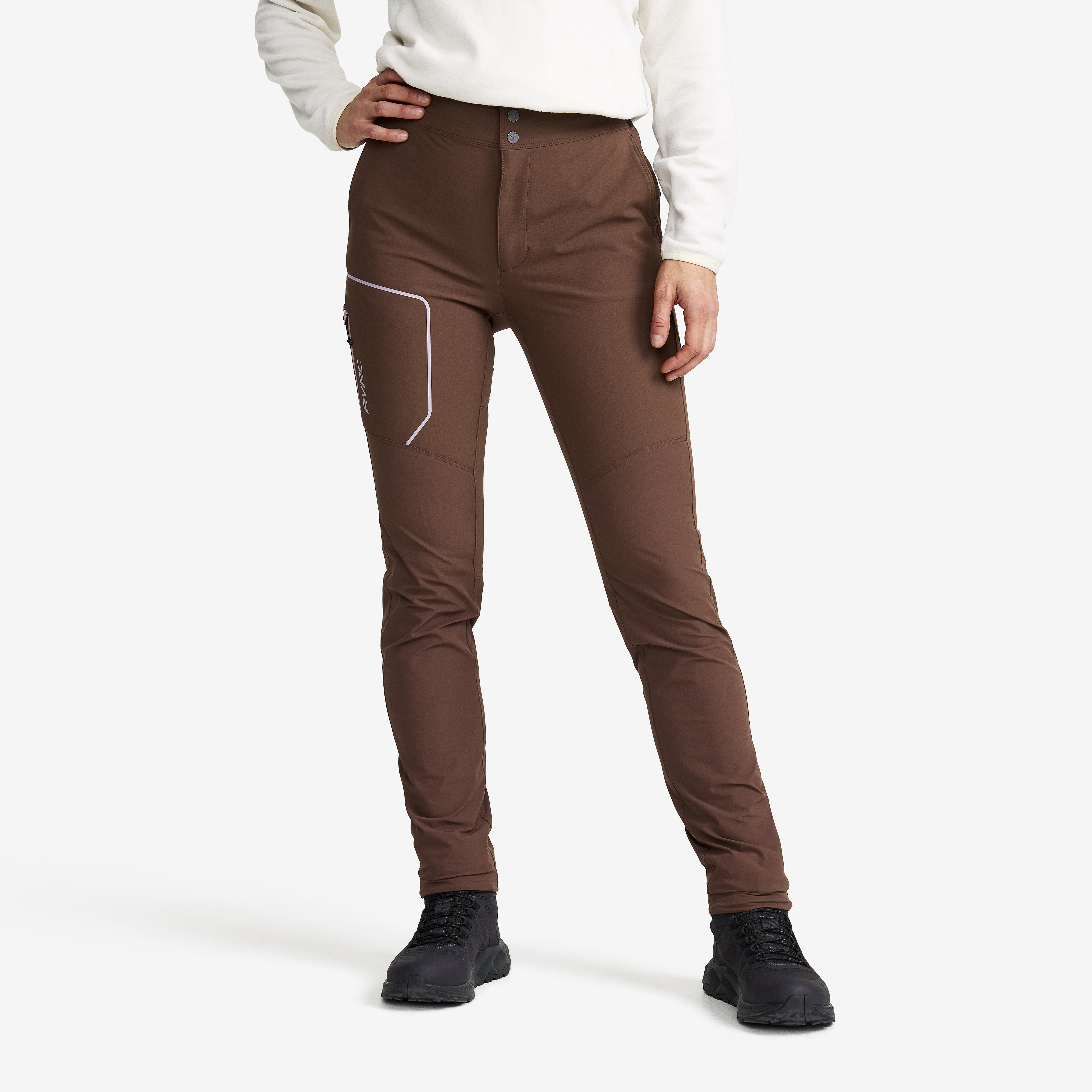 Surmount Hiking Stretch Pants Brown Stone Naistele, 