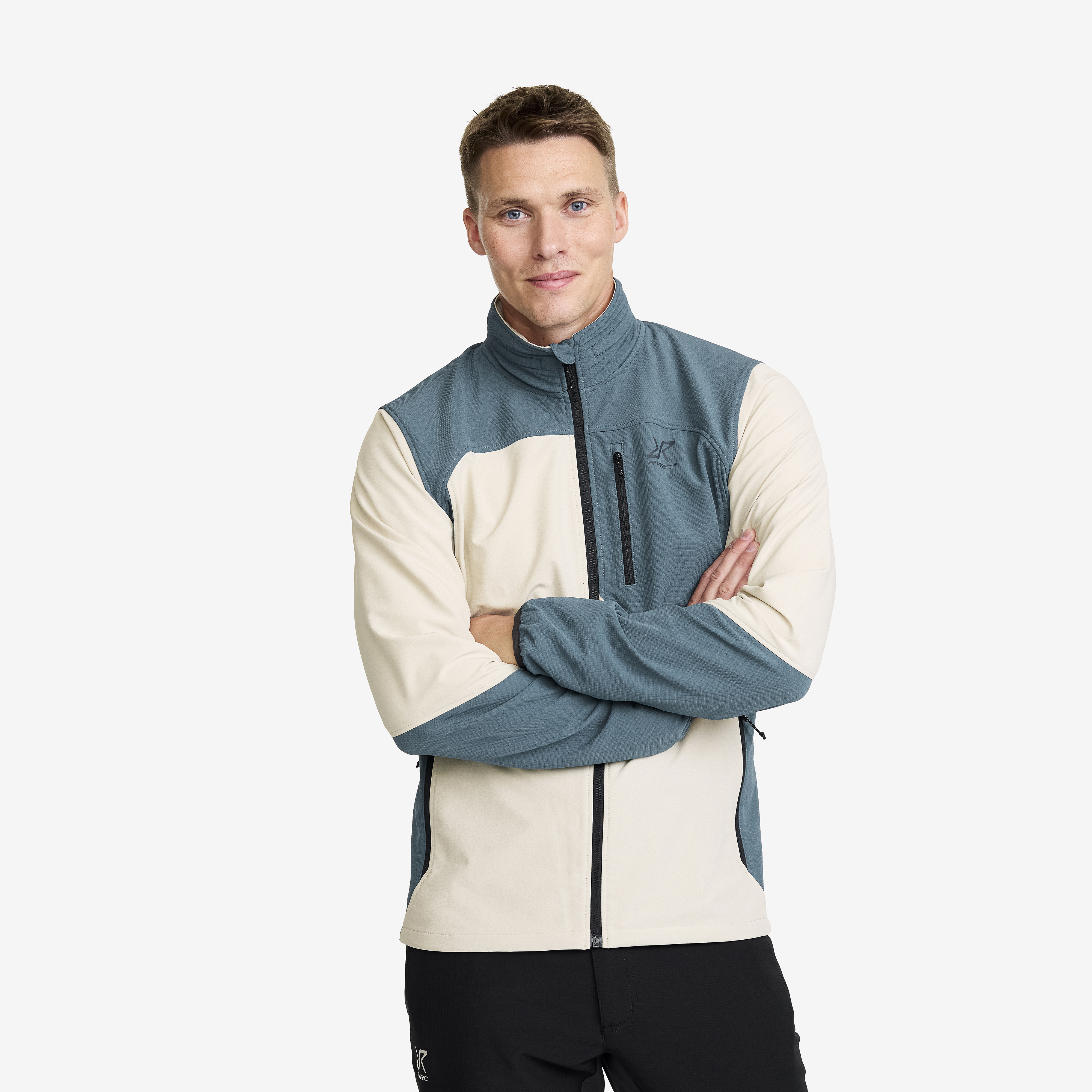 Ridge Trek Stretch Jacket Herr Orion Blue/Peyote, :2XL