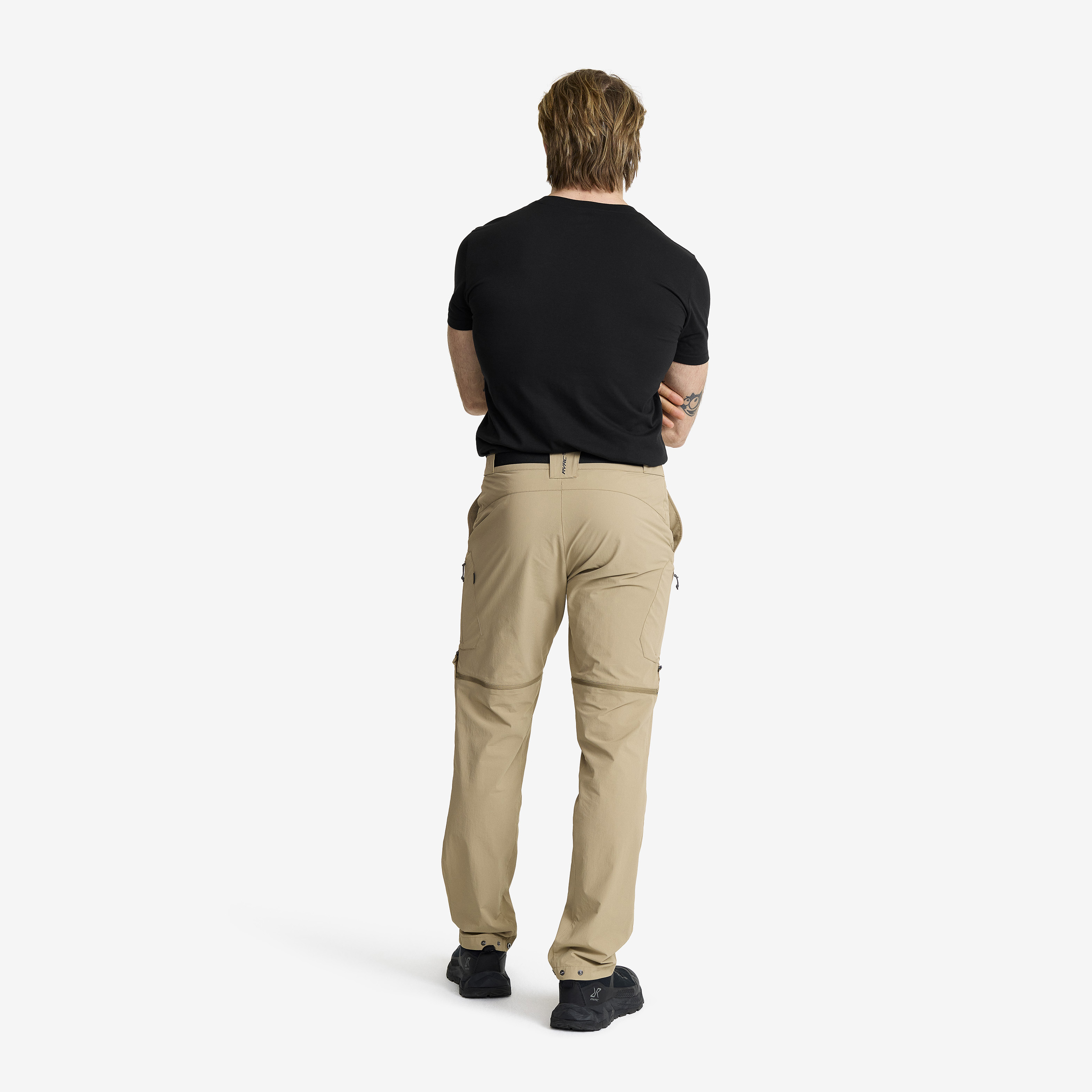 DESCENT Move Sport 135―155 Elevate Hiking Zip-off Pants Men Khaki | RevolutionRace