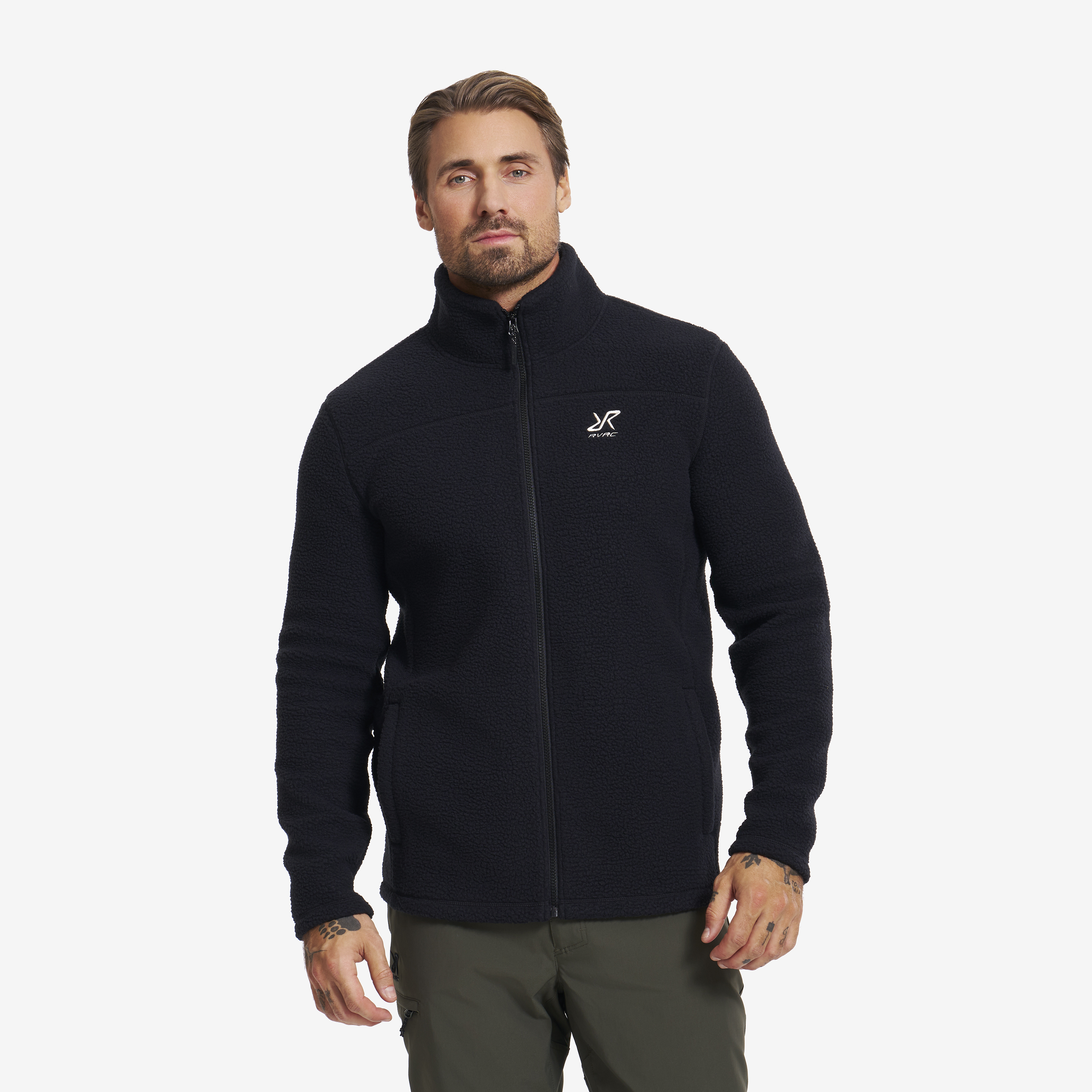 Moss Pile Fleece Jacket Herre Black, Størrelse:2XL - Herre > Overdele > Fleece & Midlayers