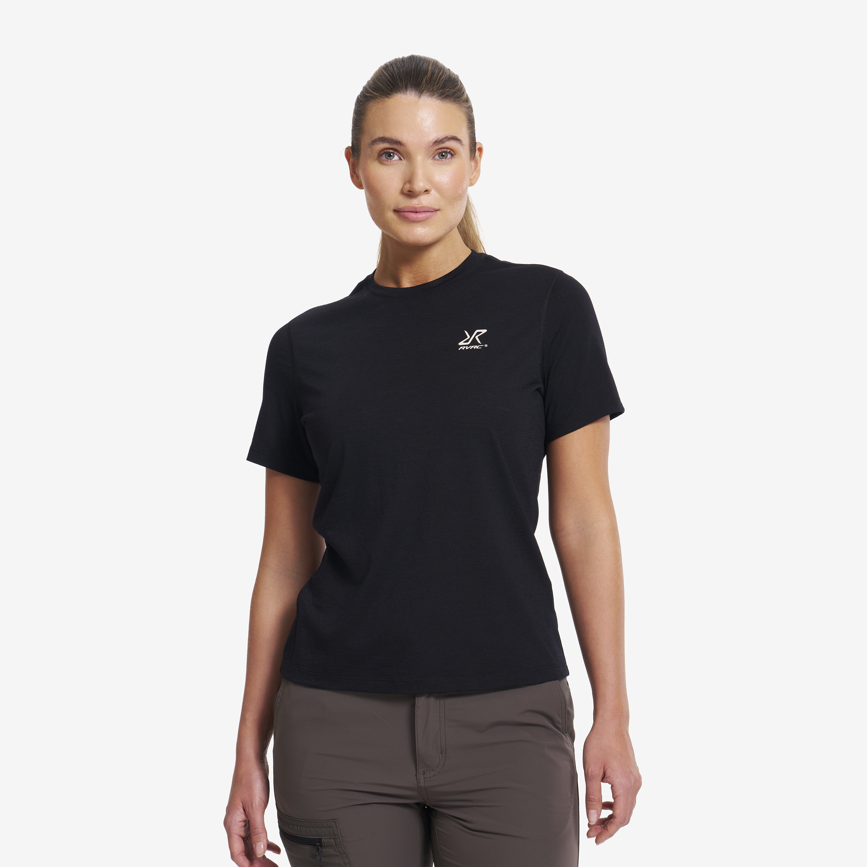 Lake Merino T-shirt Black Dames, 