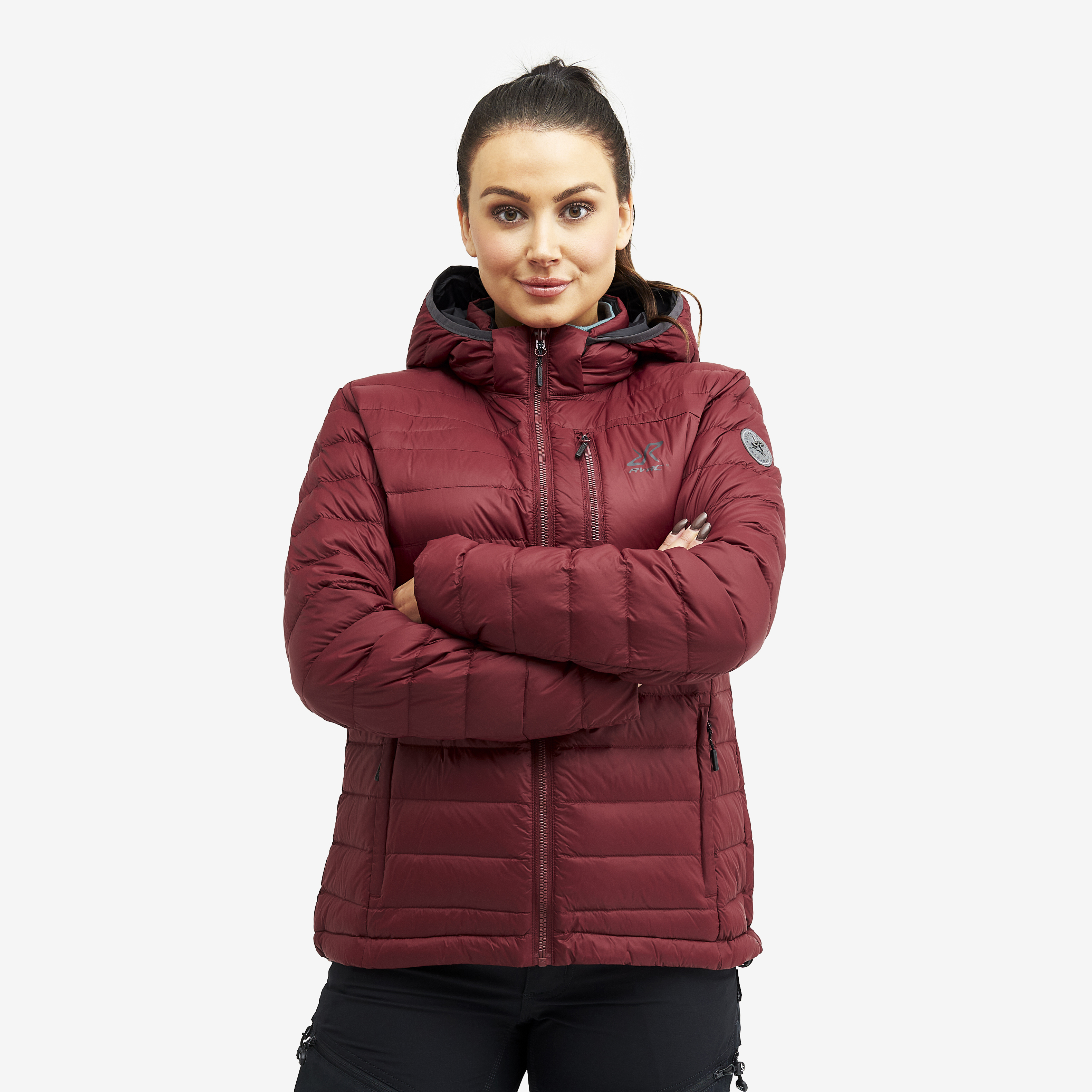 Helium Down Jacket Bison Red Naiset