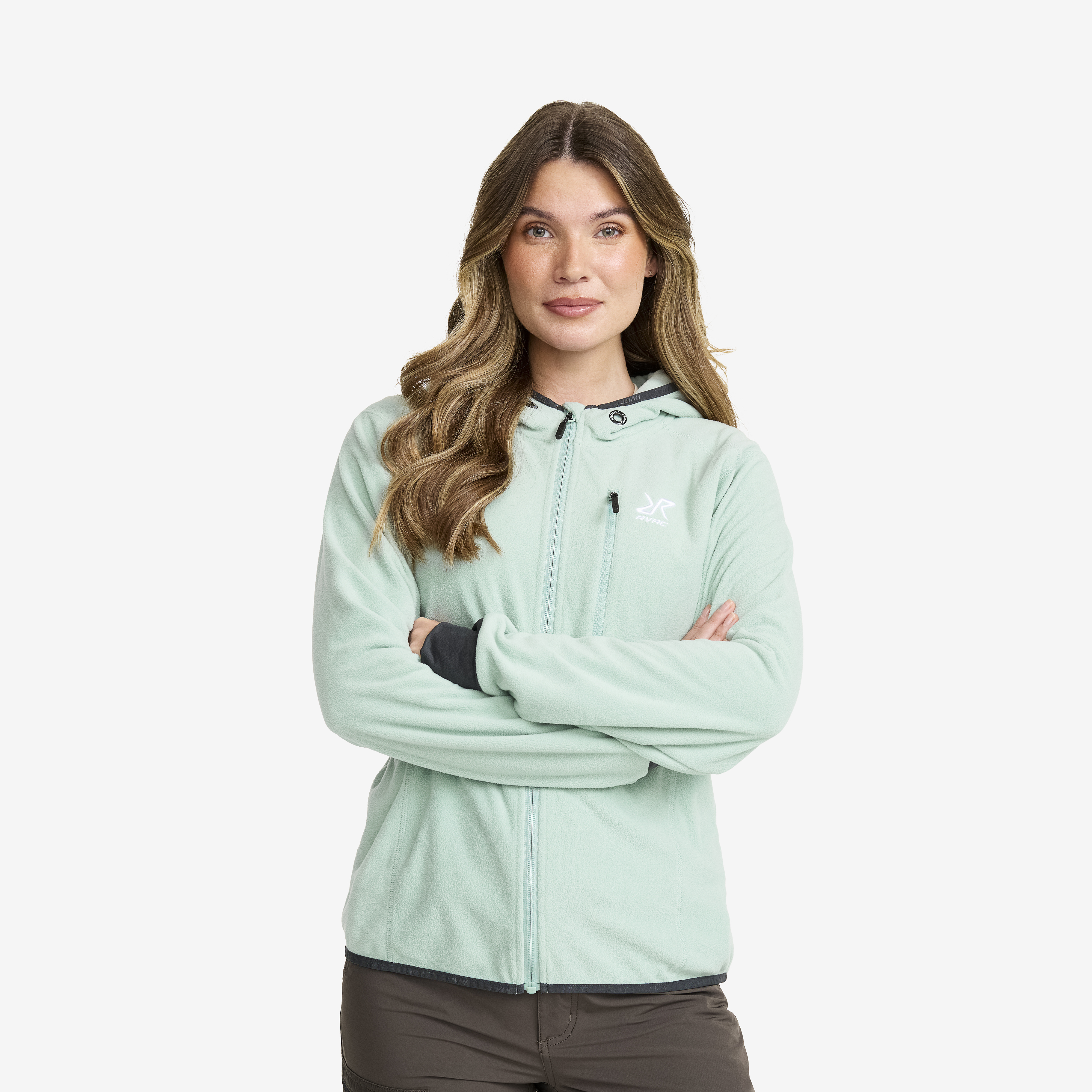 Trekker Hoodie Gray Mist Damen