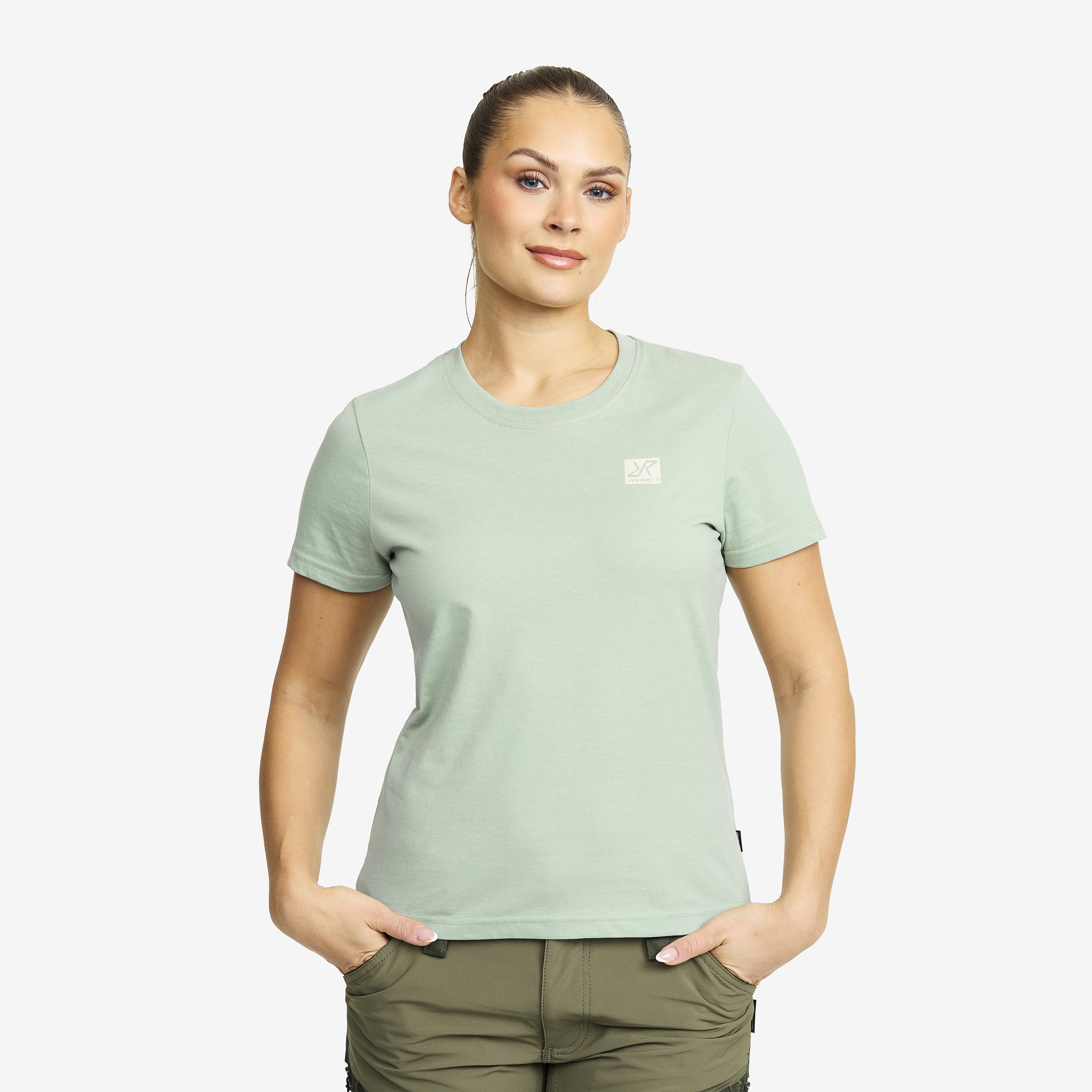 Easy Slim Fit T-shirt Iceberg Green Women