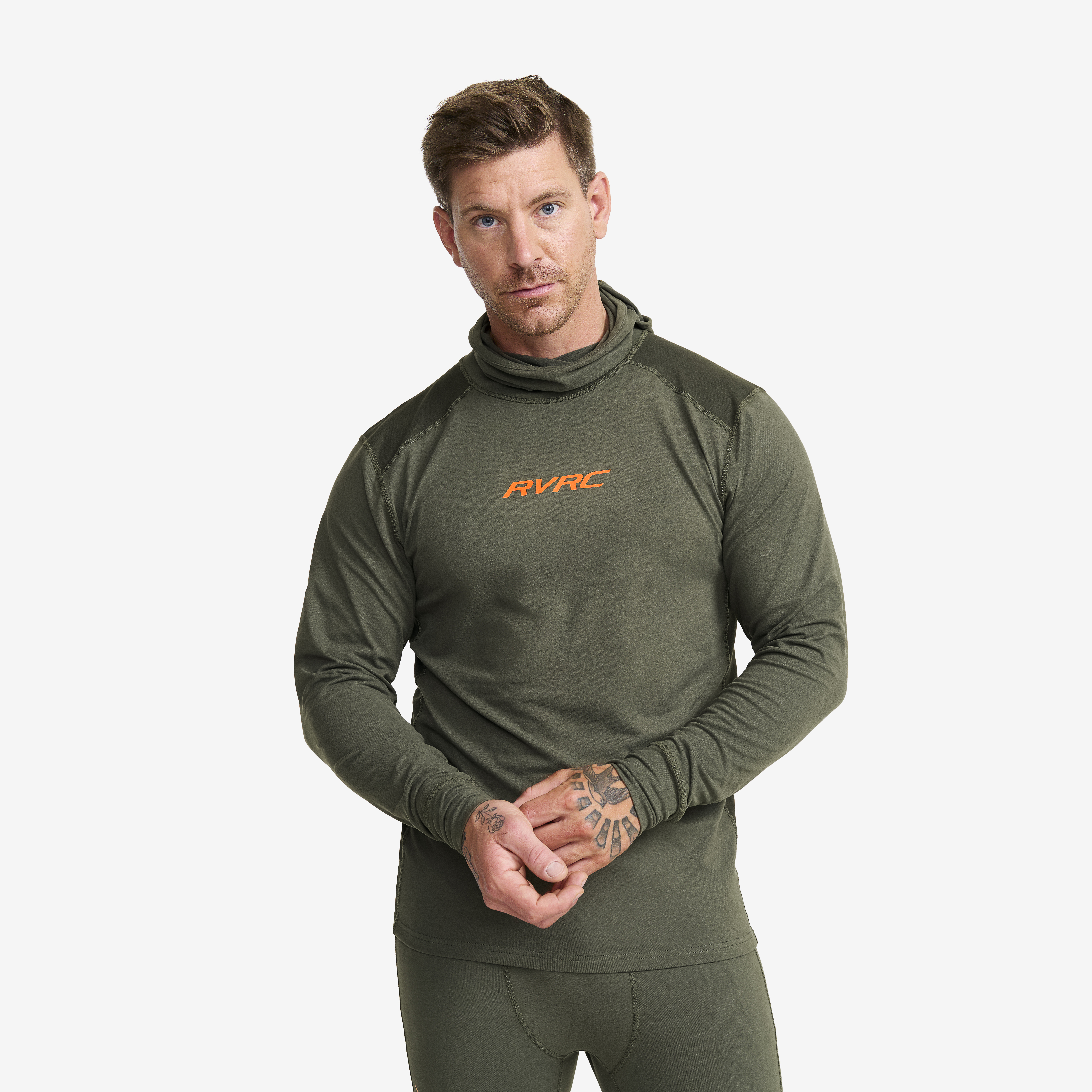 Downhill Base Layer Balaclava Top Herr Kambaba Green/Rosin Green, :S