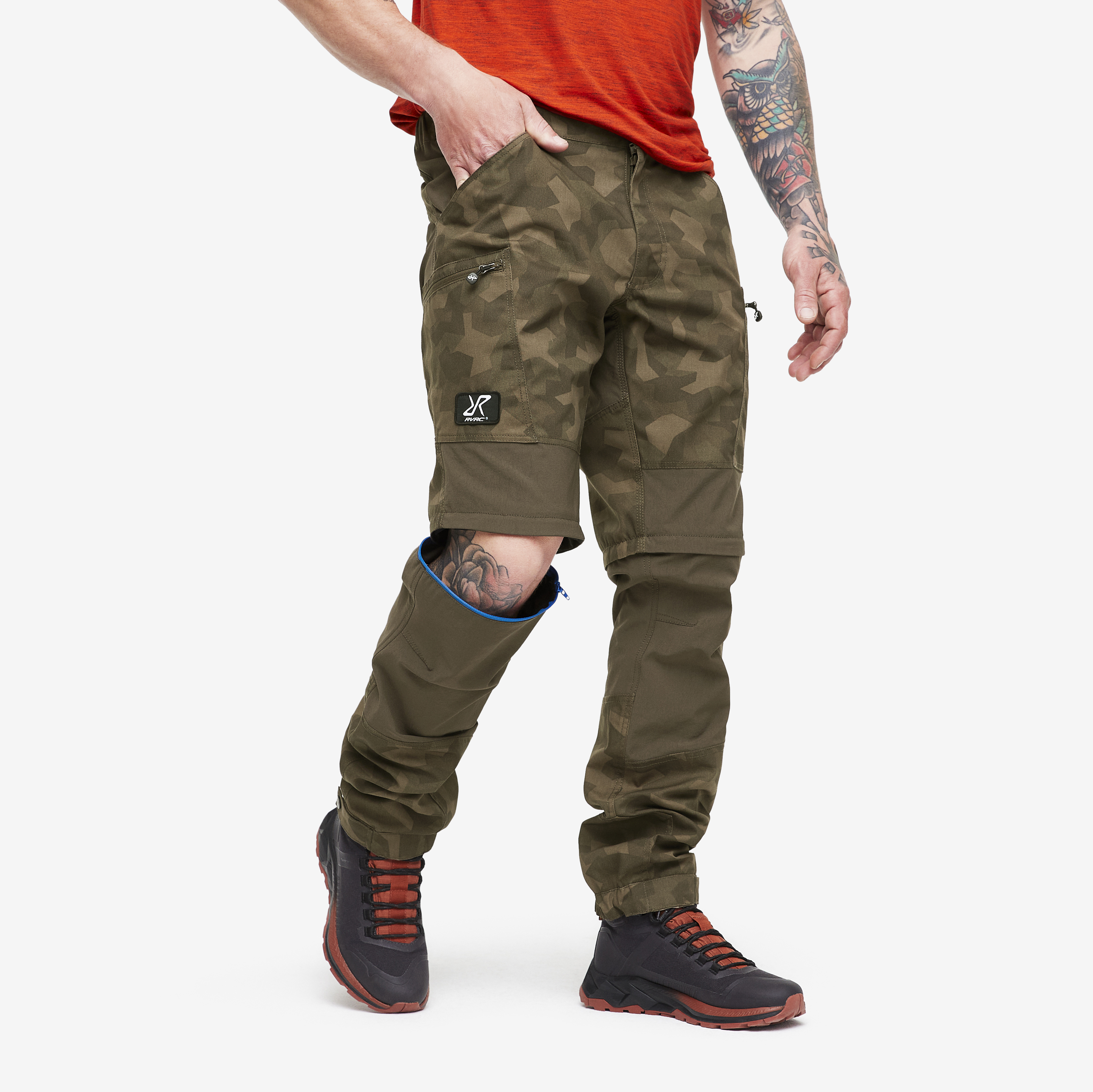 Nordwand Pro Zip-off Trousers Earth Camo Men