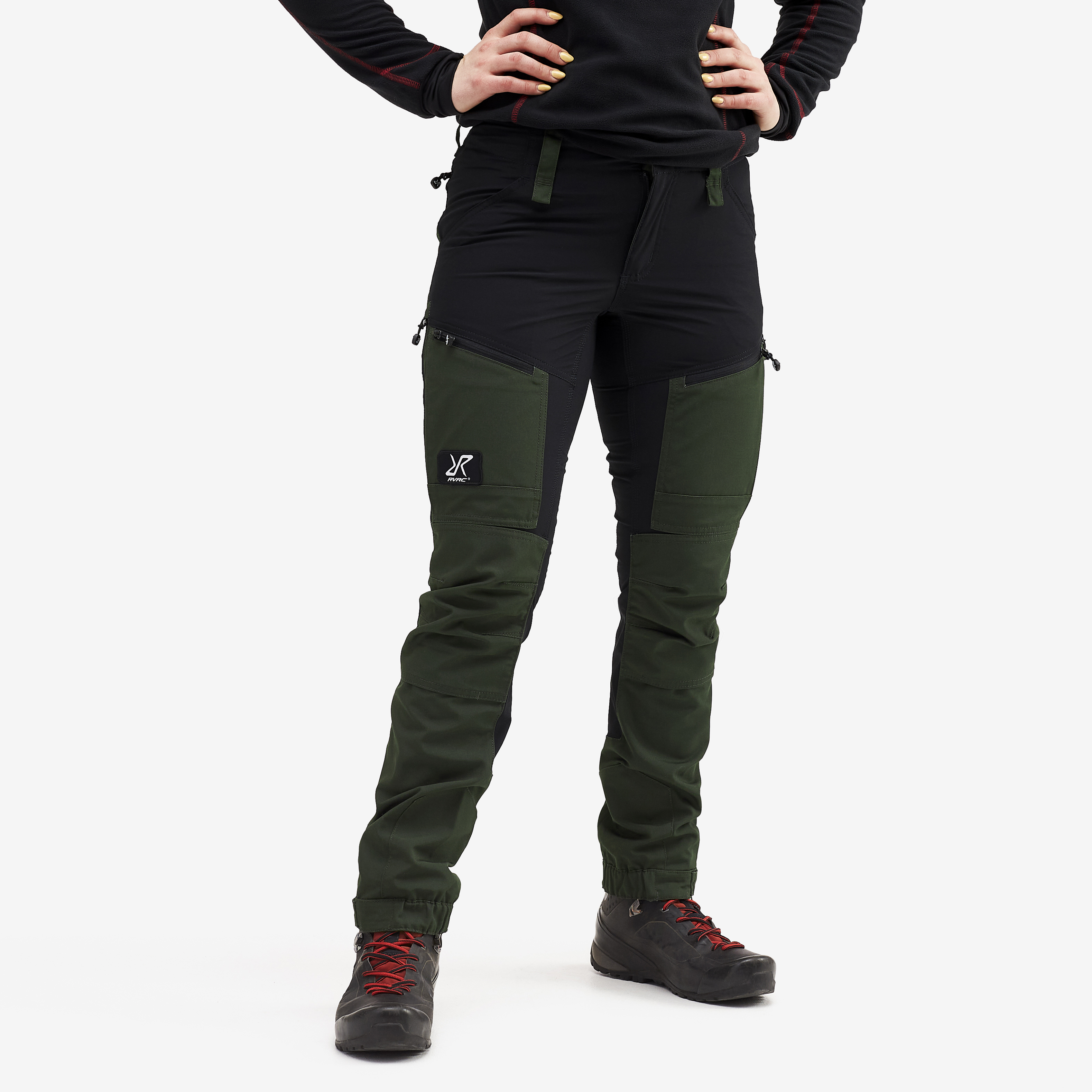 RVRC GP Pro Short hiking pants for women in green