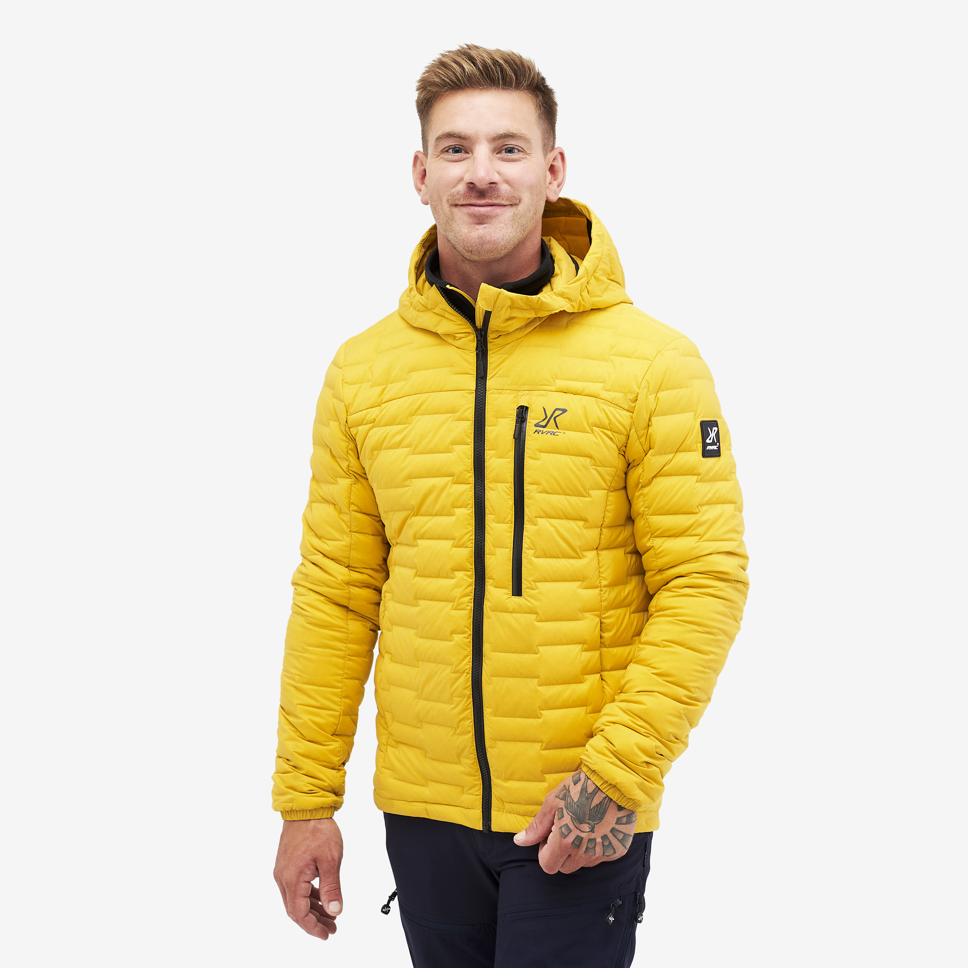Flex Down Jacket Lemon Curry Męskie,