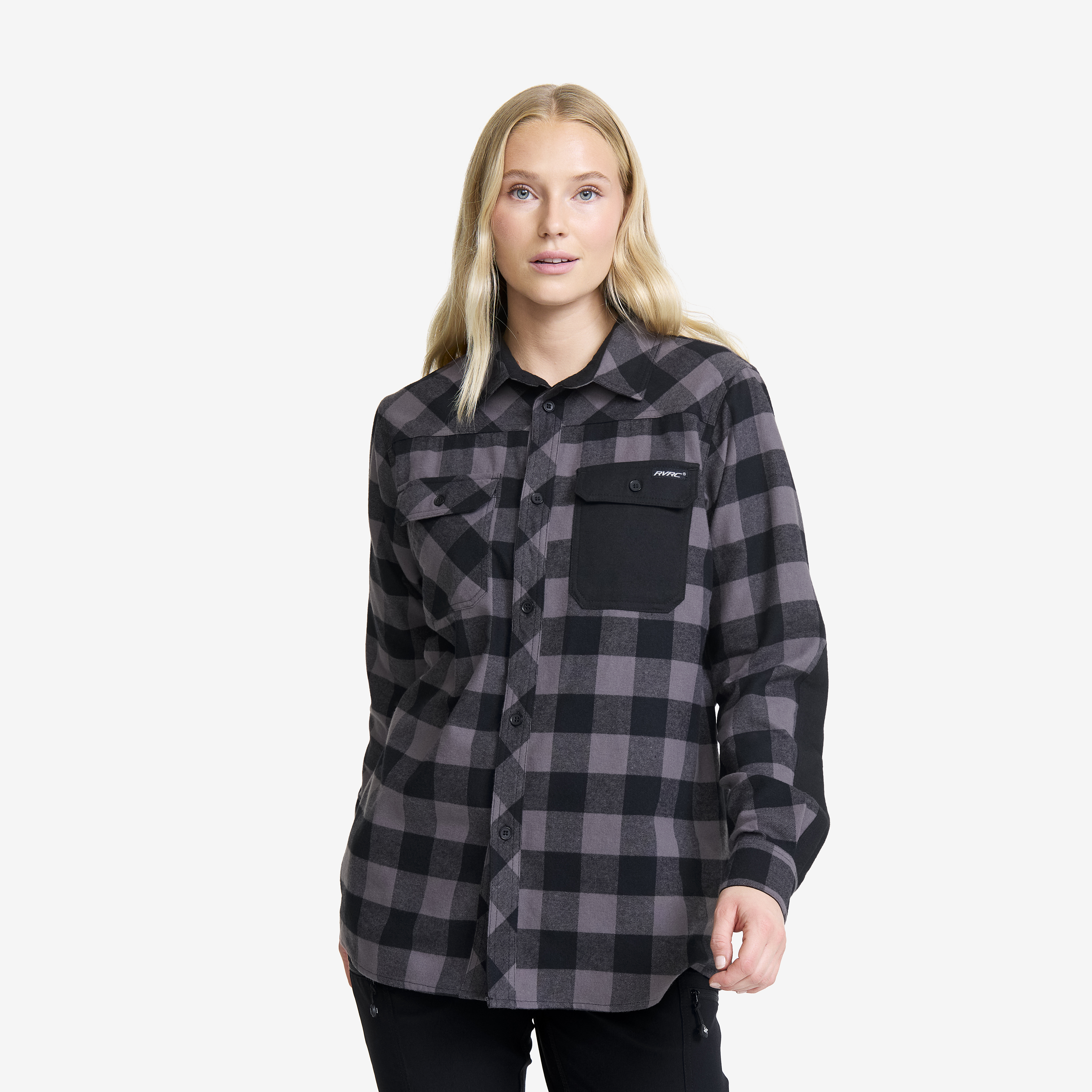 Campfire Shirt Naiset Black/Anthracite Koko:3XL – > Paidat > Flanellipaidat & Pitkähihaiset Paidat