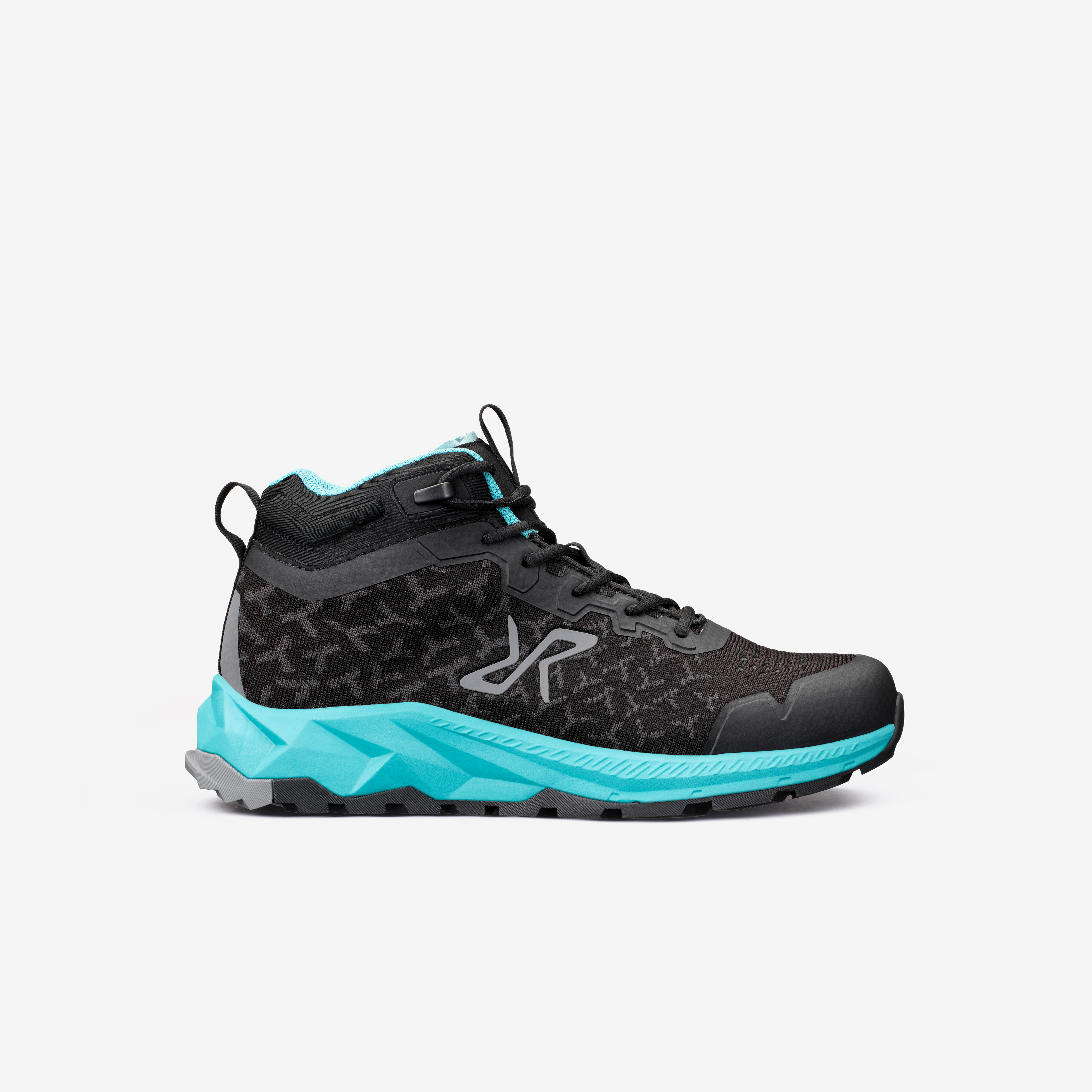 Trailknit Waterproof Mid Hiking Shoes Black/Turquoise Dame
