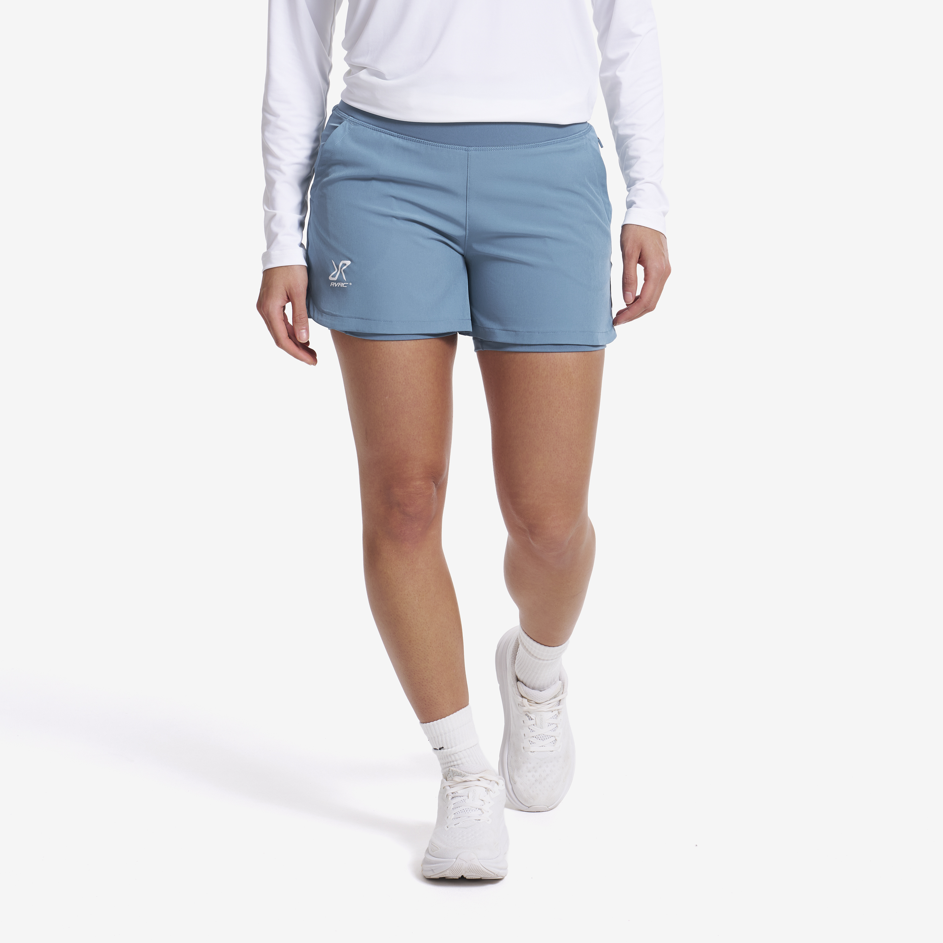 Rise 2-in-1 Shorts Captain's Blue Naiset,