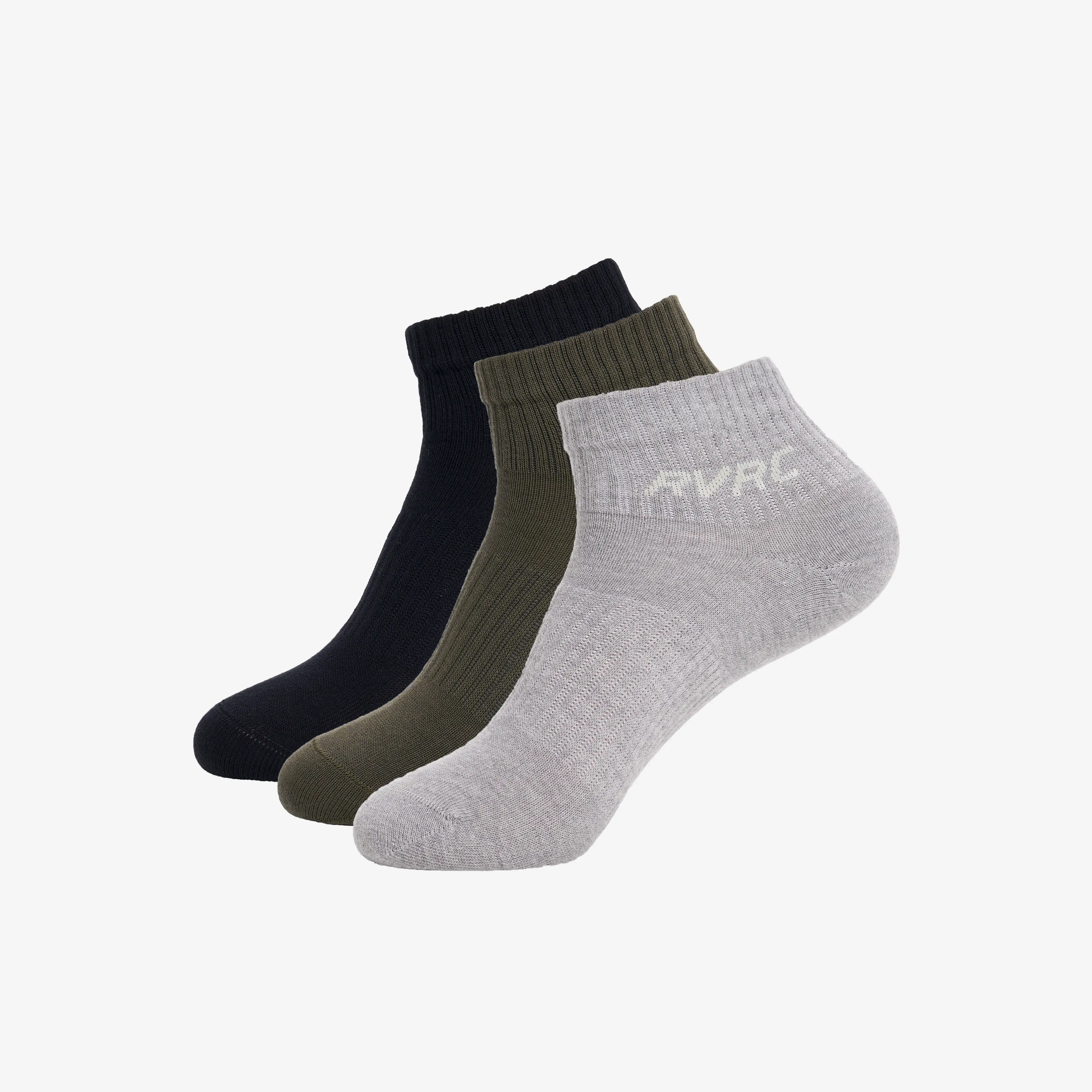 3-pack Daily Low Socks Kalamata/Grey Melange, 