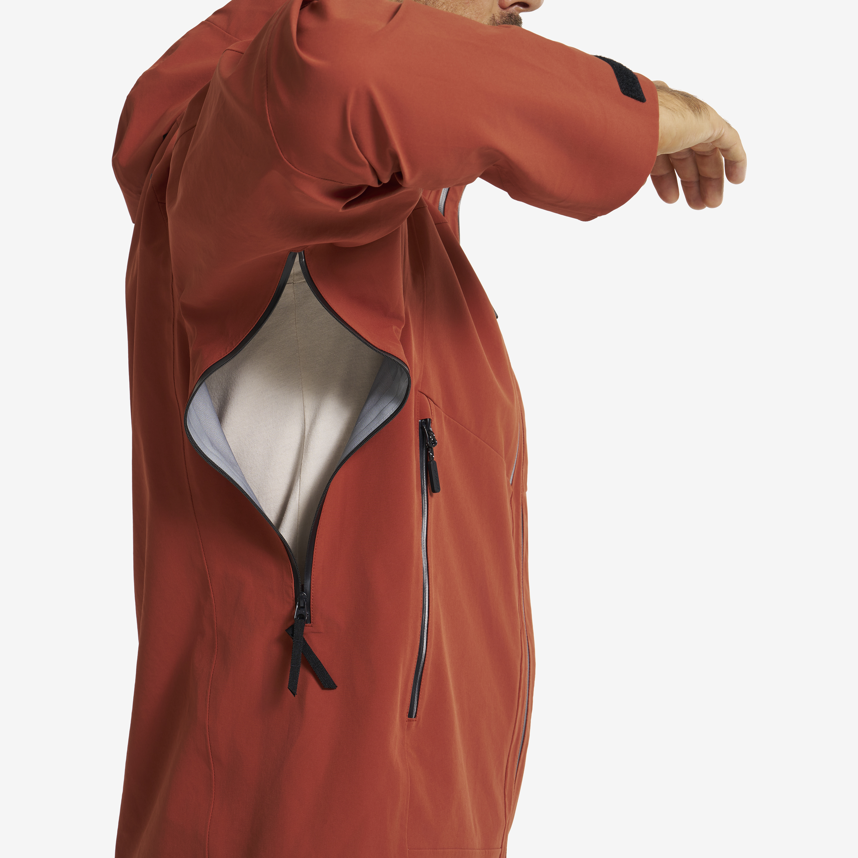 Cyclone 3L Shell Jacket Heren Rusty Orange
