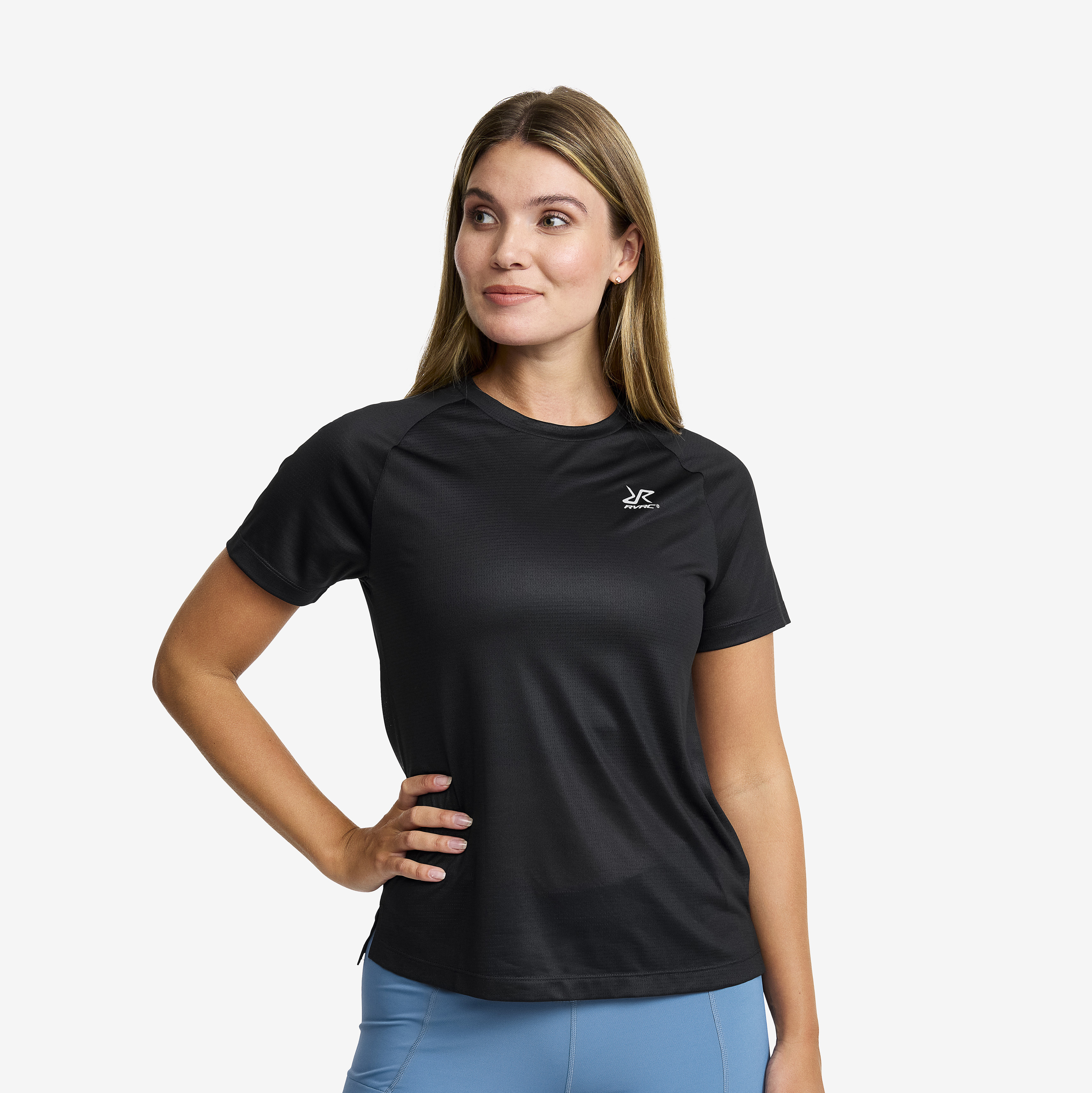 Intensity Light Crew Neck T-shirt Black Dames