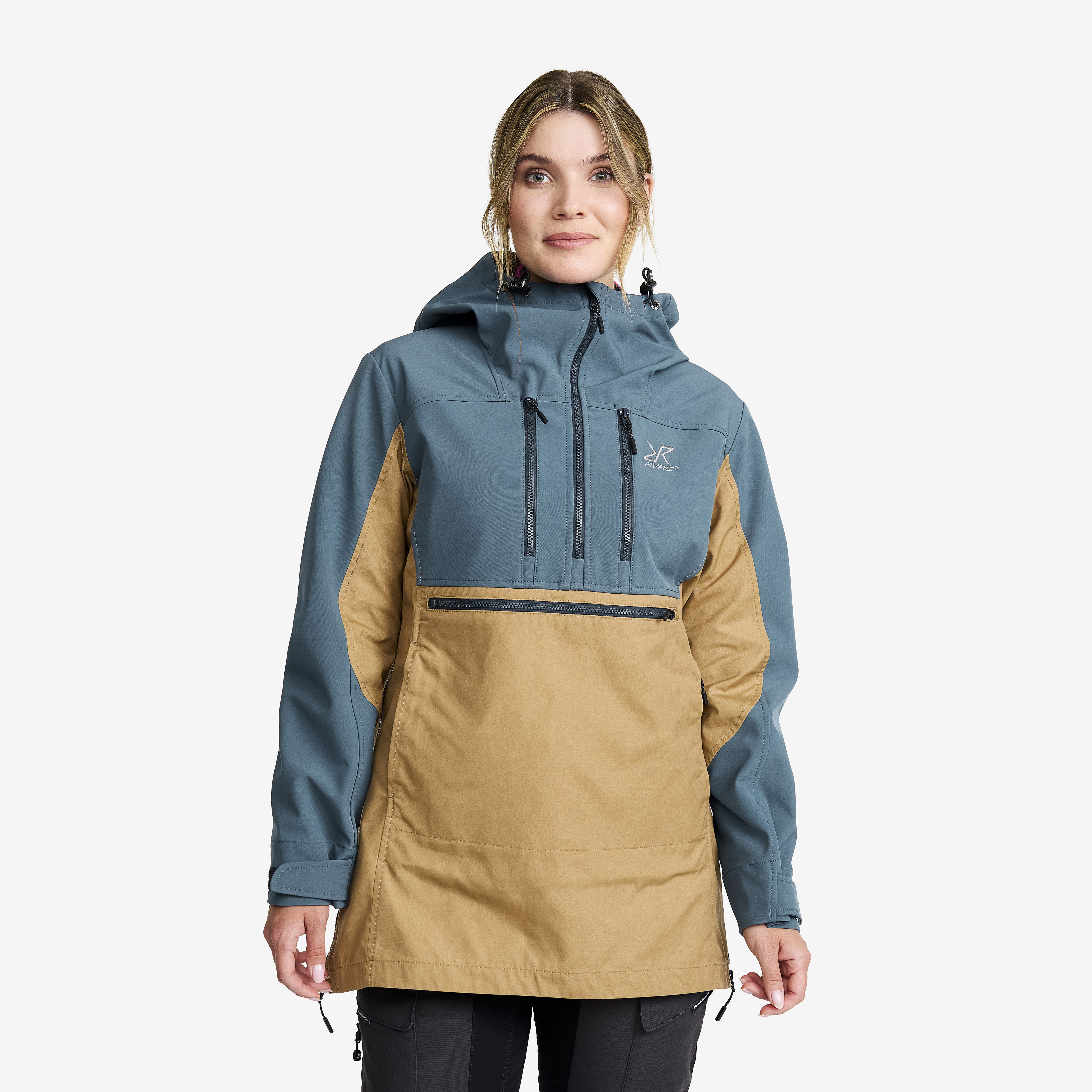 Outdoor Anorak Dam Orion Blue/Kelp Beige, :S