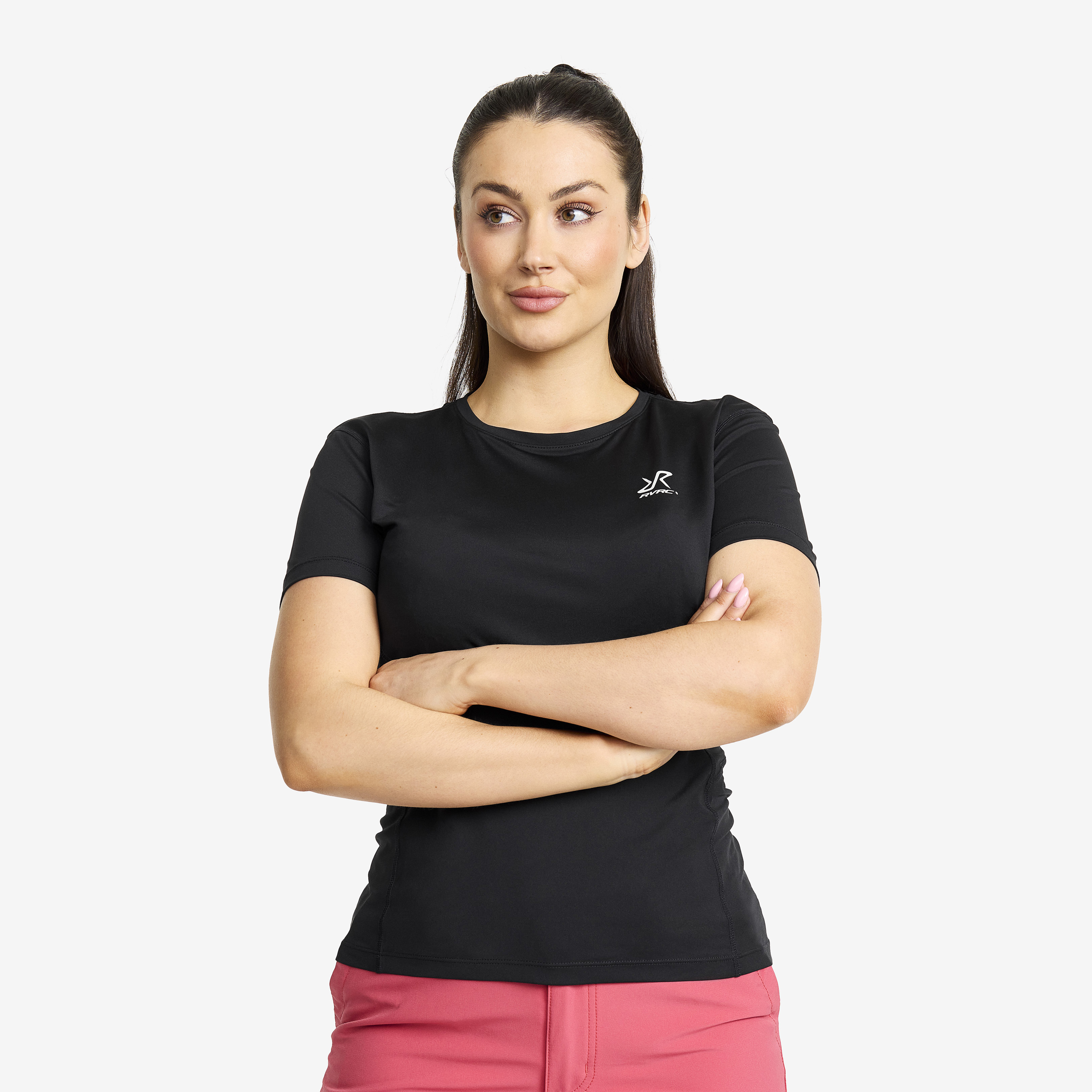 Stride Active T-shirt Black Donna,