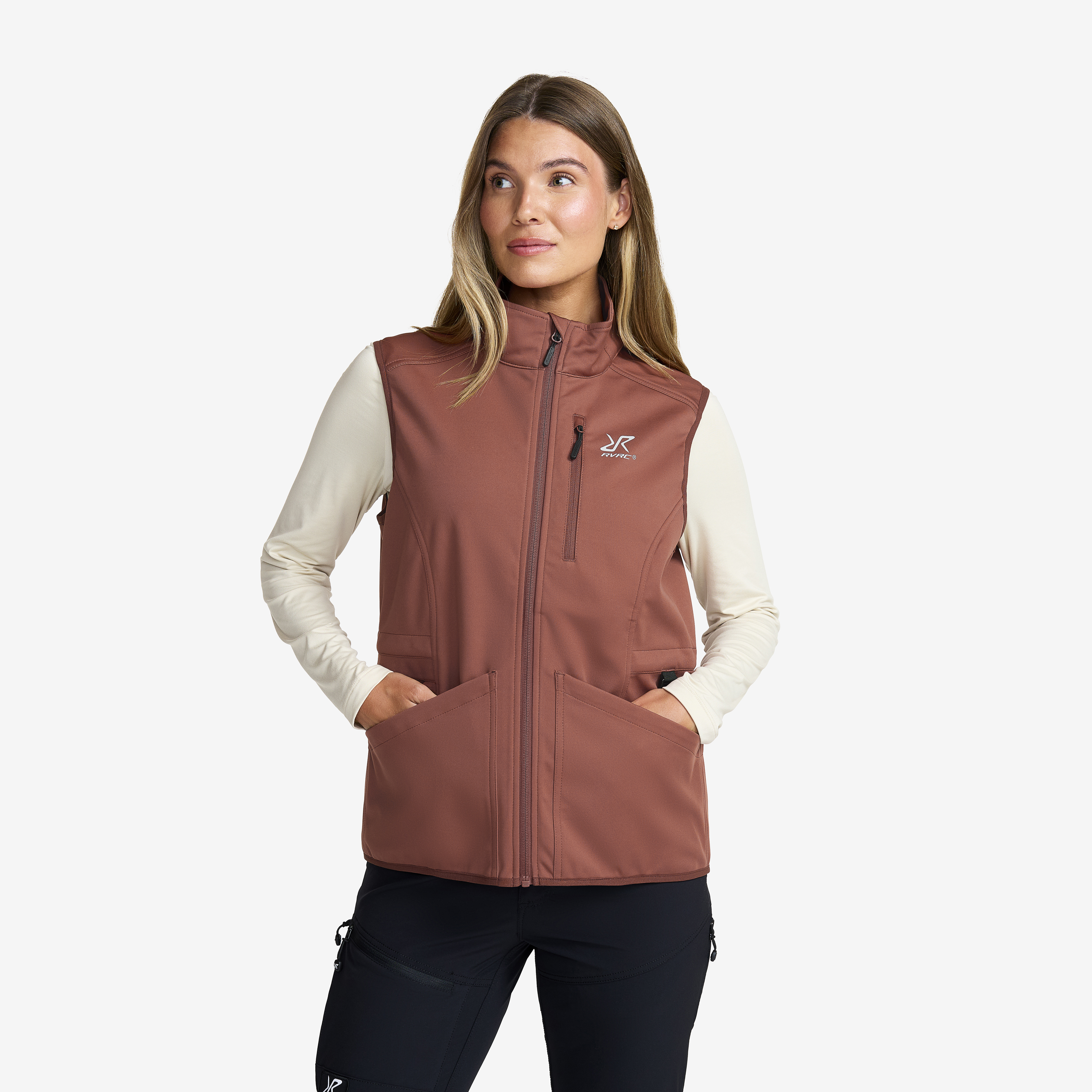 Responder Softshell Vest Pink Mahogany Damen, 