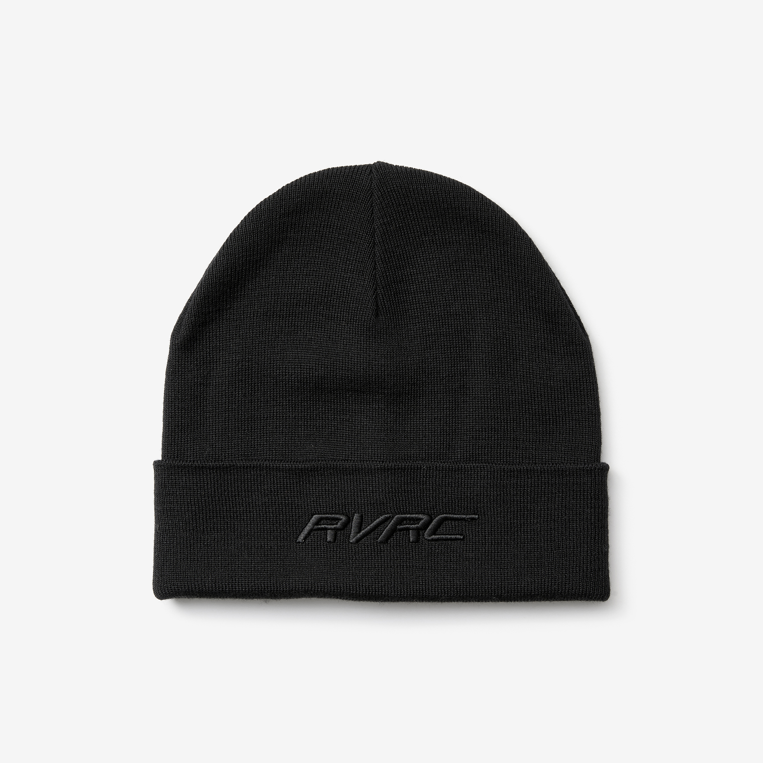 Merino 3D Logo Beanie Black