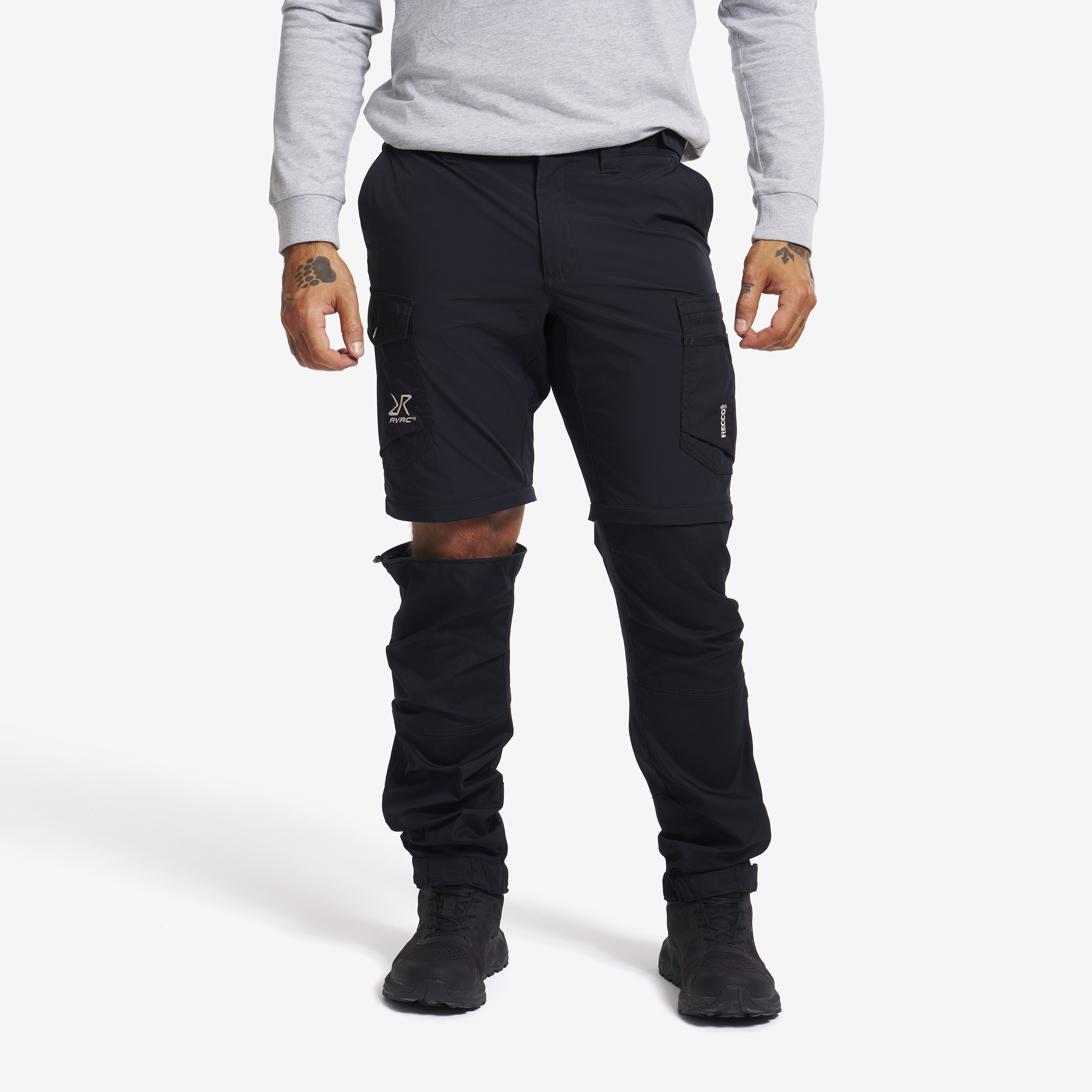 Rambler Lightweight Zip-off Trousers Black Men, 