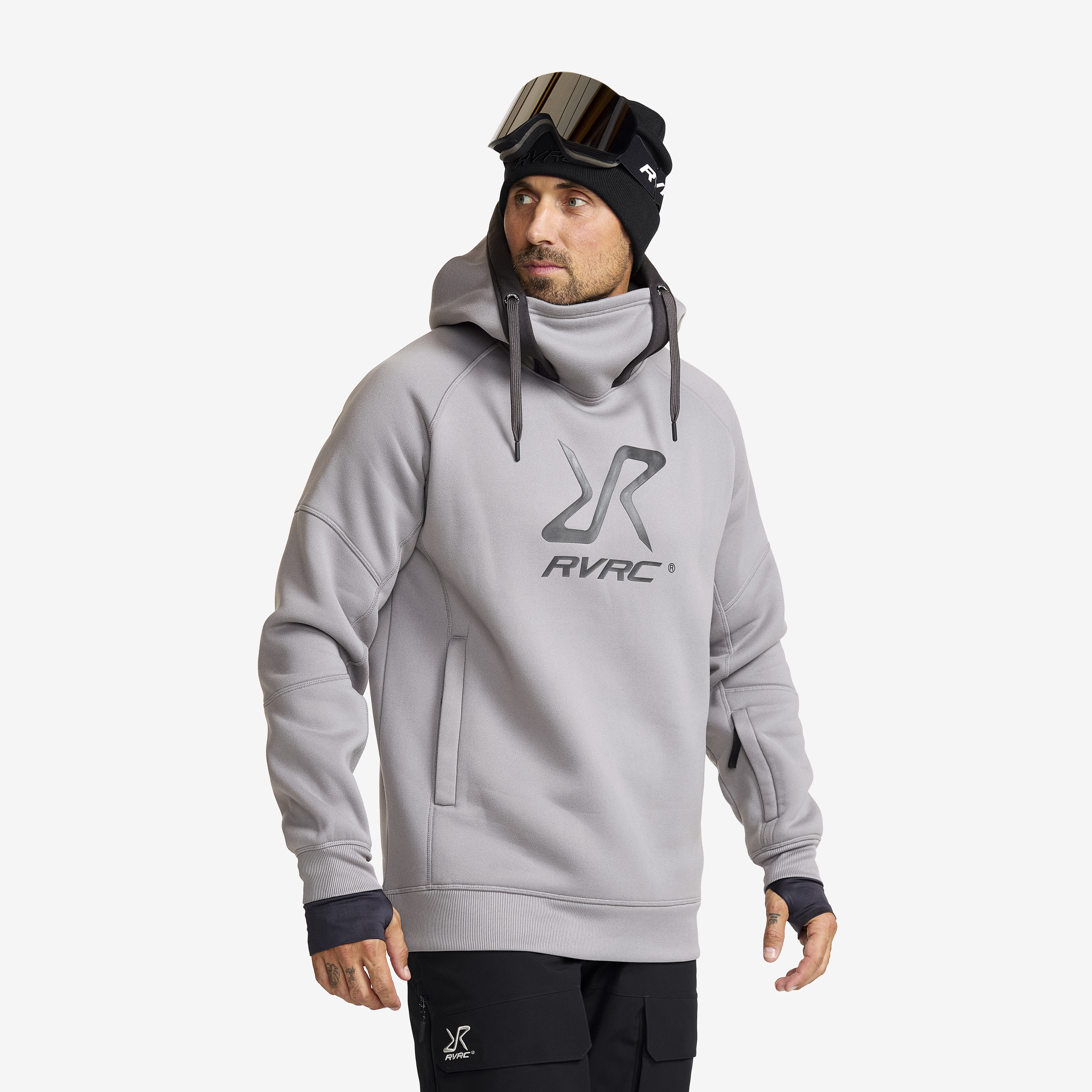 Freerider Hoodie Frost Gray Herr,