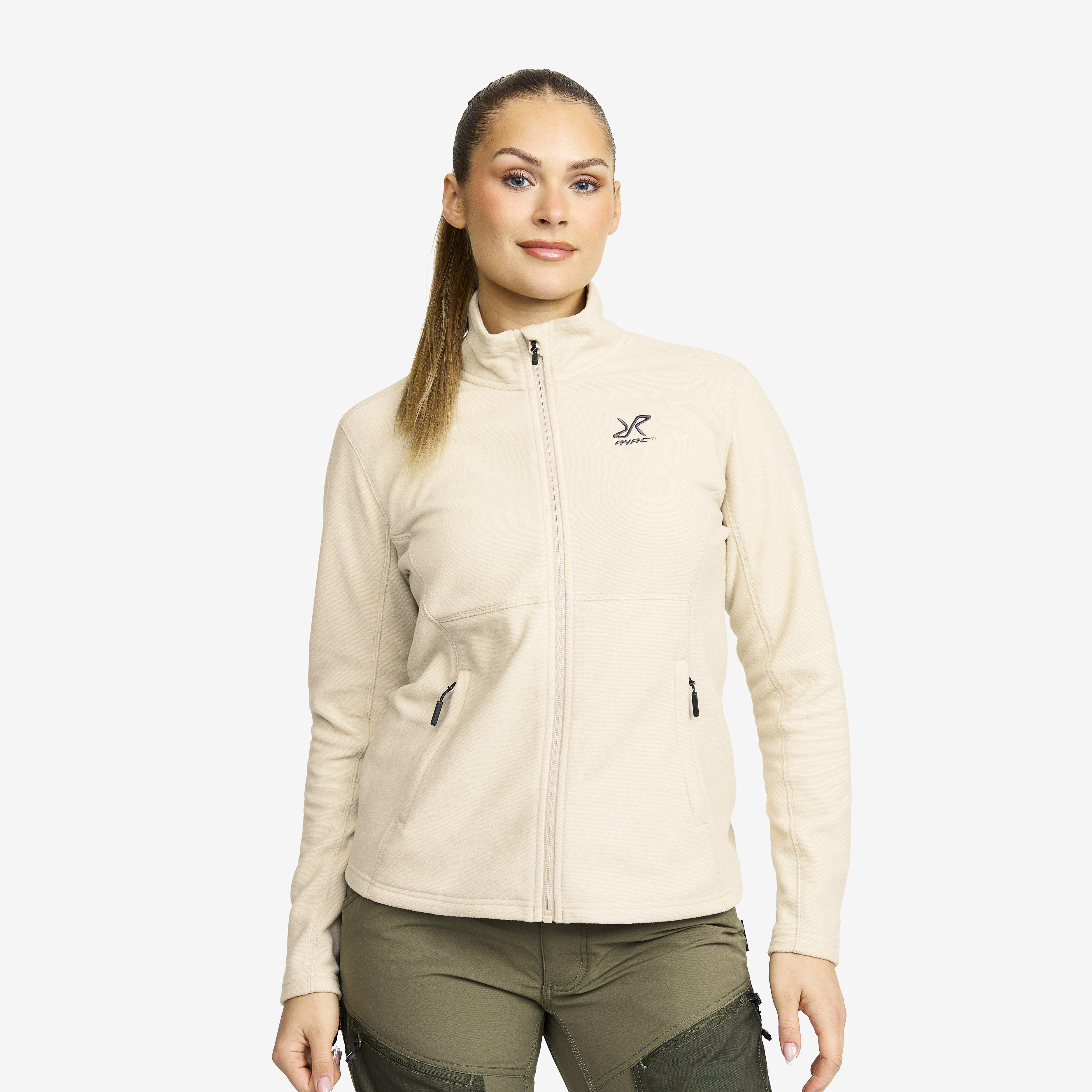 Essential Full-zip Fleece – Dam – Peyote Storlek:3XL – Dam > Tröjor > Fleece