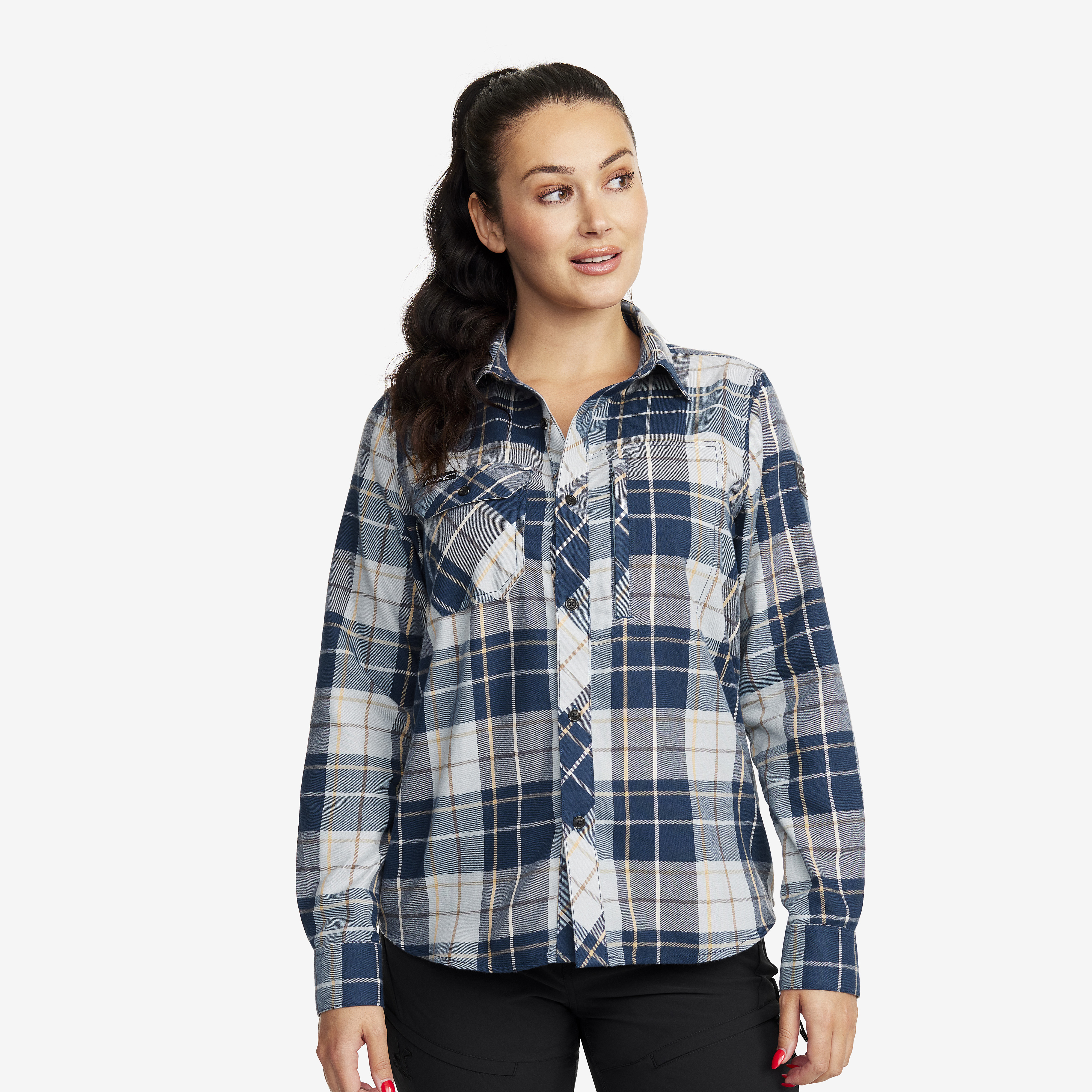Flannel Shirt Moonlit Ocean/Blueberry Naiset