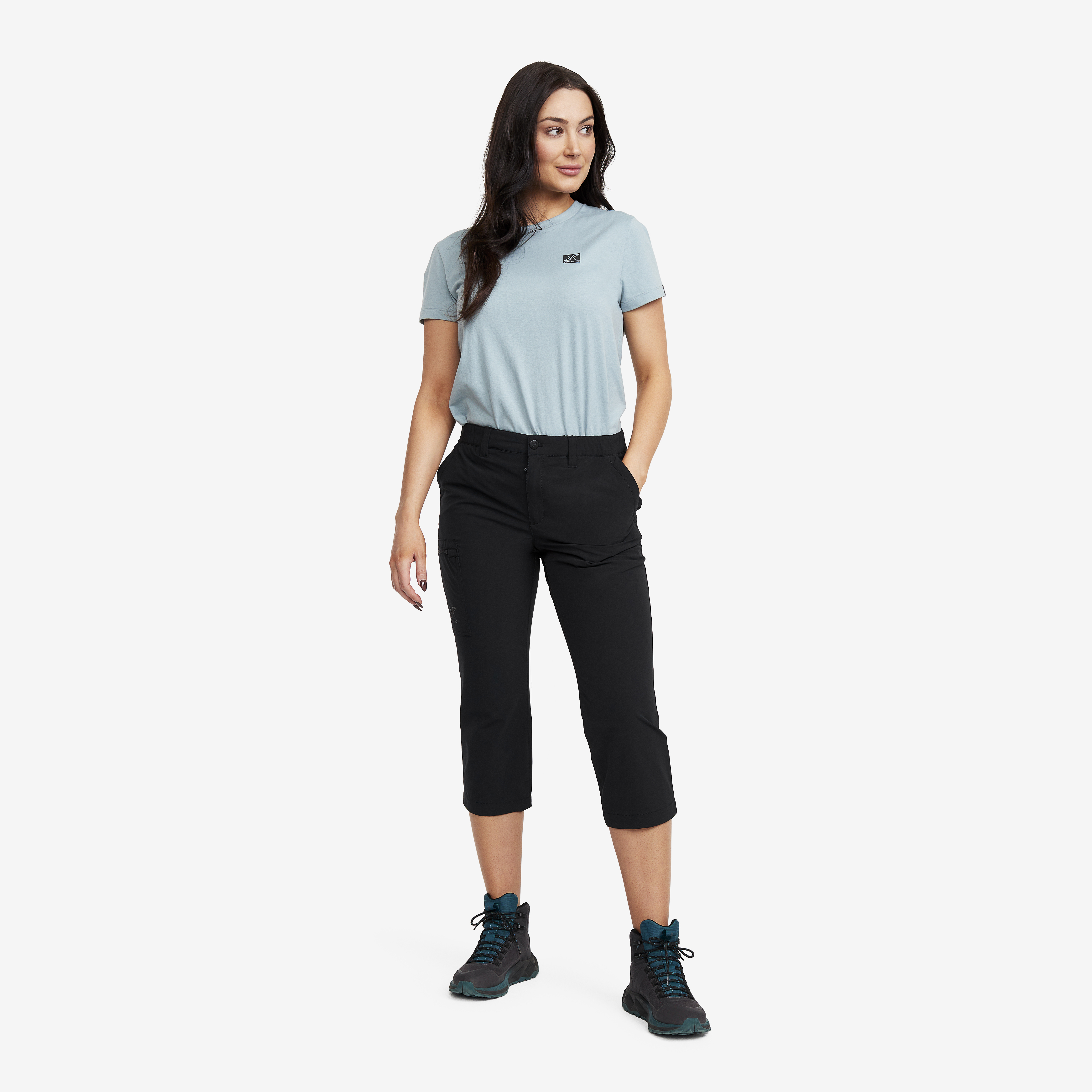 FitsT4 Women's Lightweight Hiking Capri Cargo Cropped Pants Quick Dry UPF  50+ Jogger with Zipper Pockets Black Size XS : : Clothing, Shoes &  Accessories
