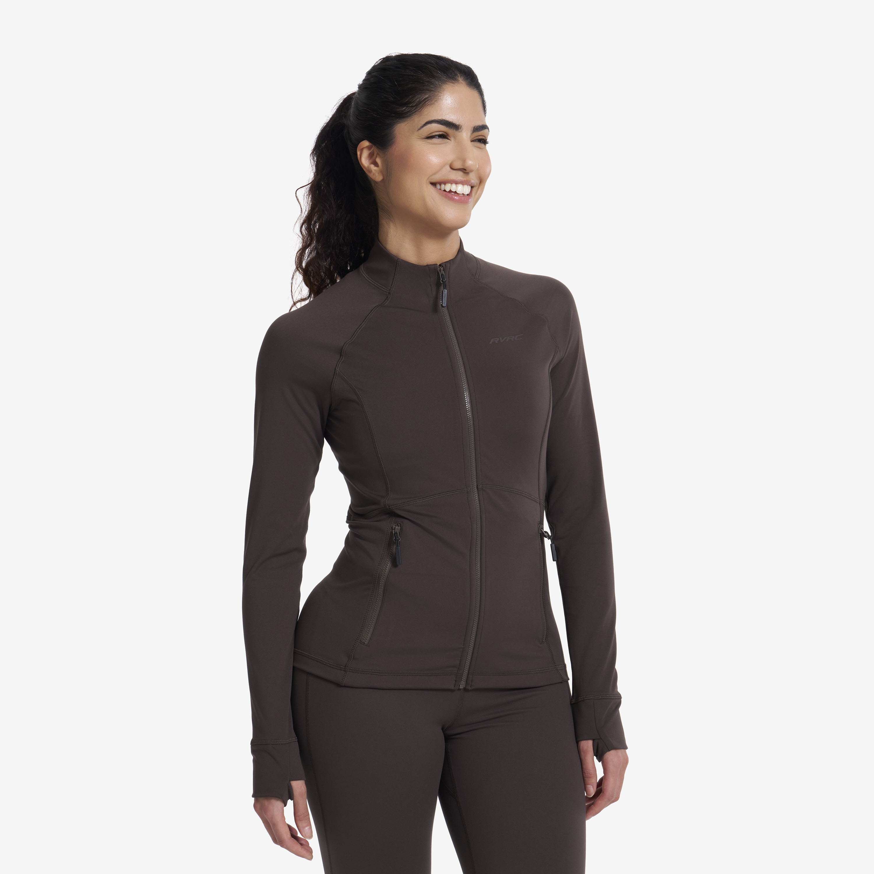 Paragon Full-zip Jacket Dame Seal Brown, Størrelse:2XL - Dame > Overdele > Langærmede T-shirts