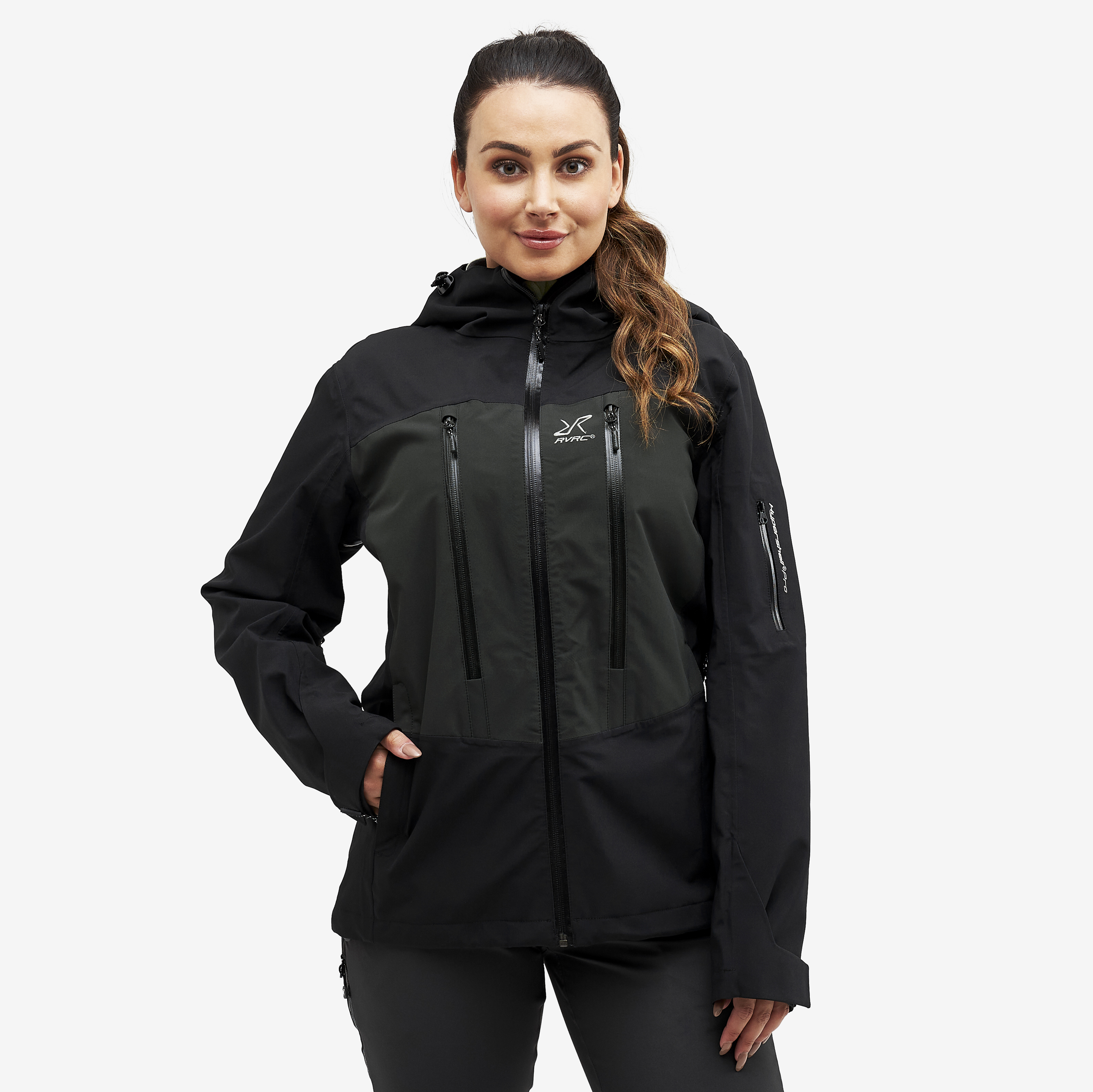 Whisper waterproof jacket for women in black
