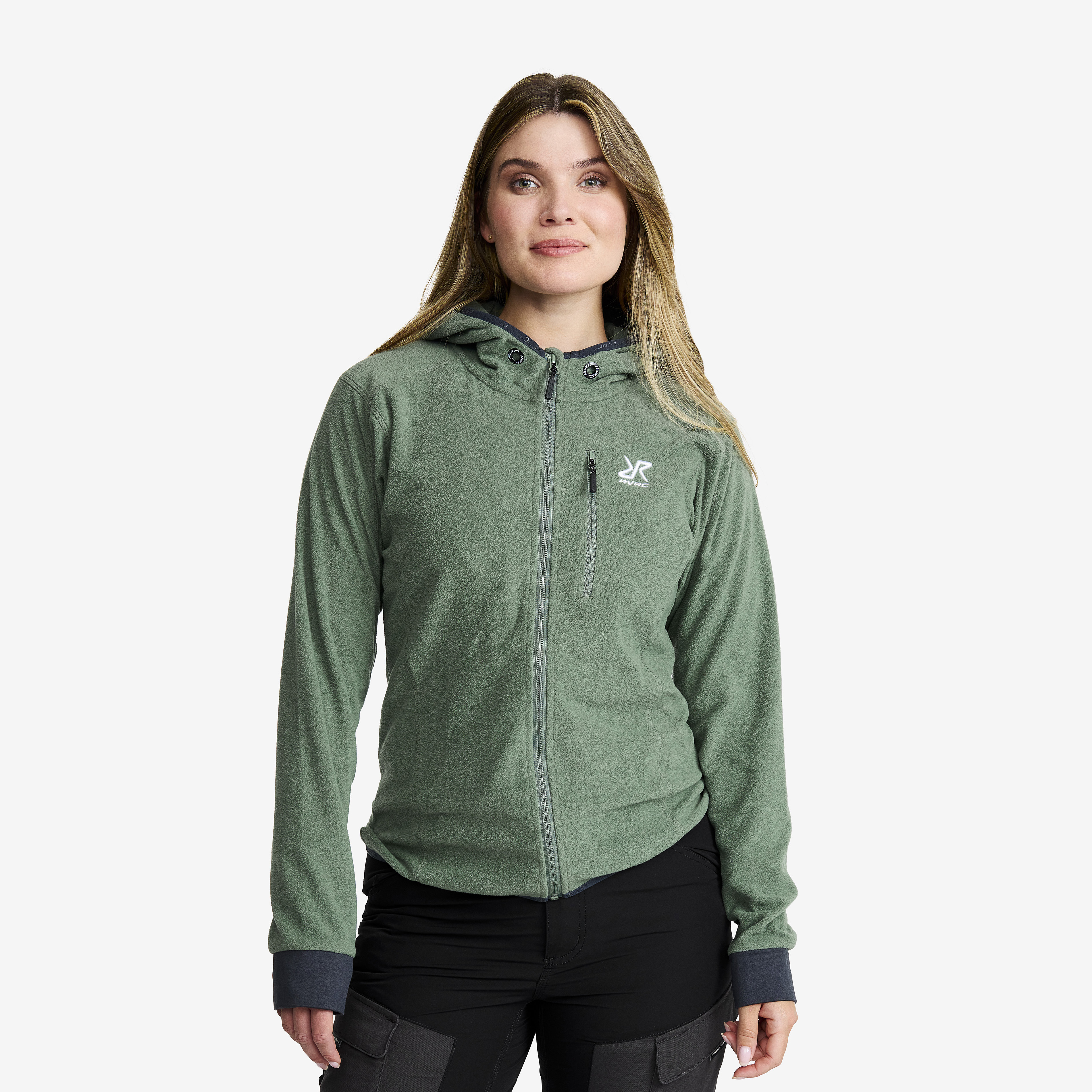 Trekker Hoodie Dame Dusty Green