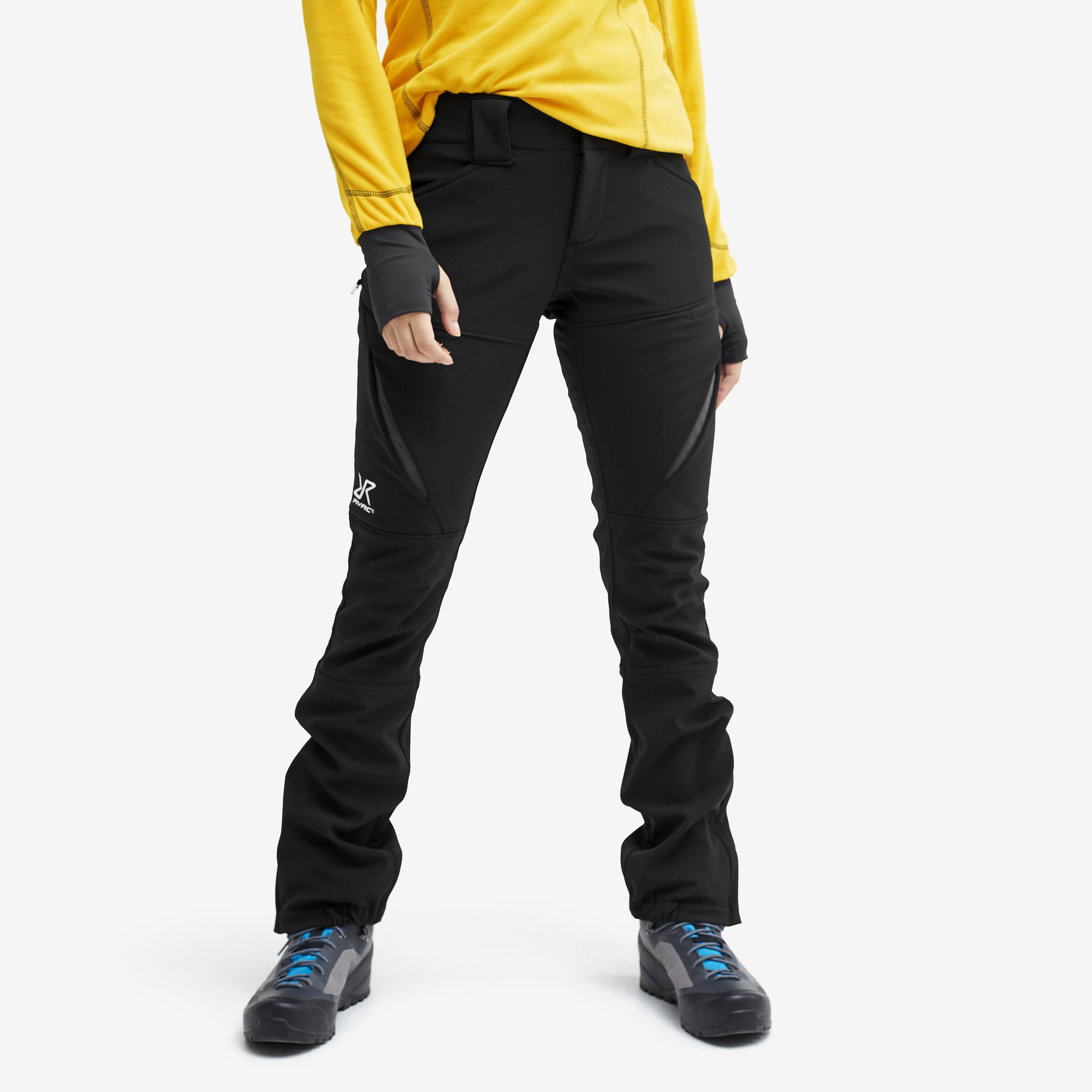 Hiball Pants Naiset Jetblack Koko:L – > Housut > Softshell-housut