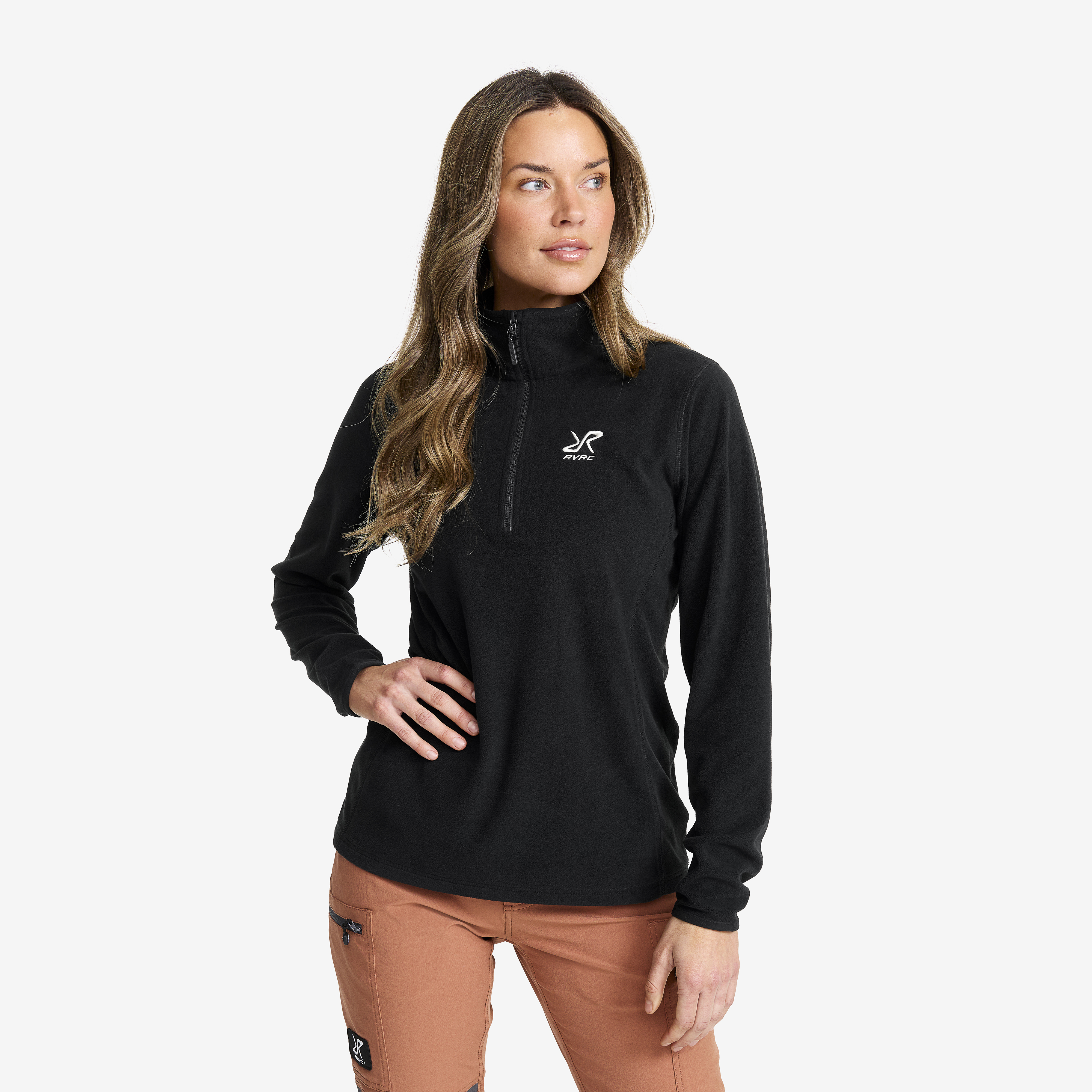 Hiker Half-zip Fleece Black Mujeres,