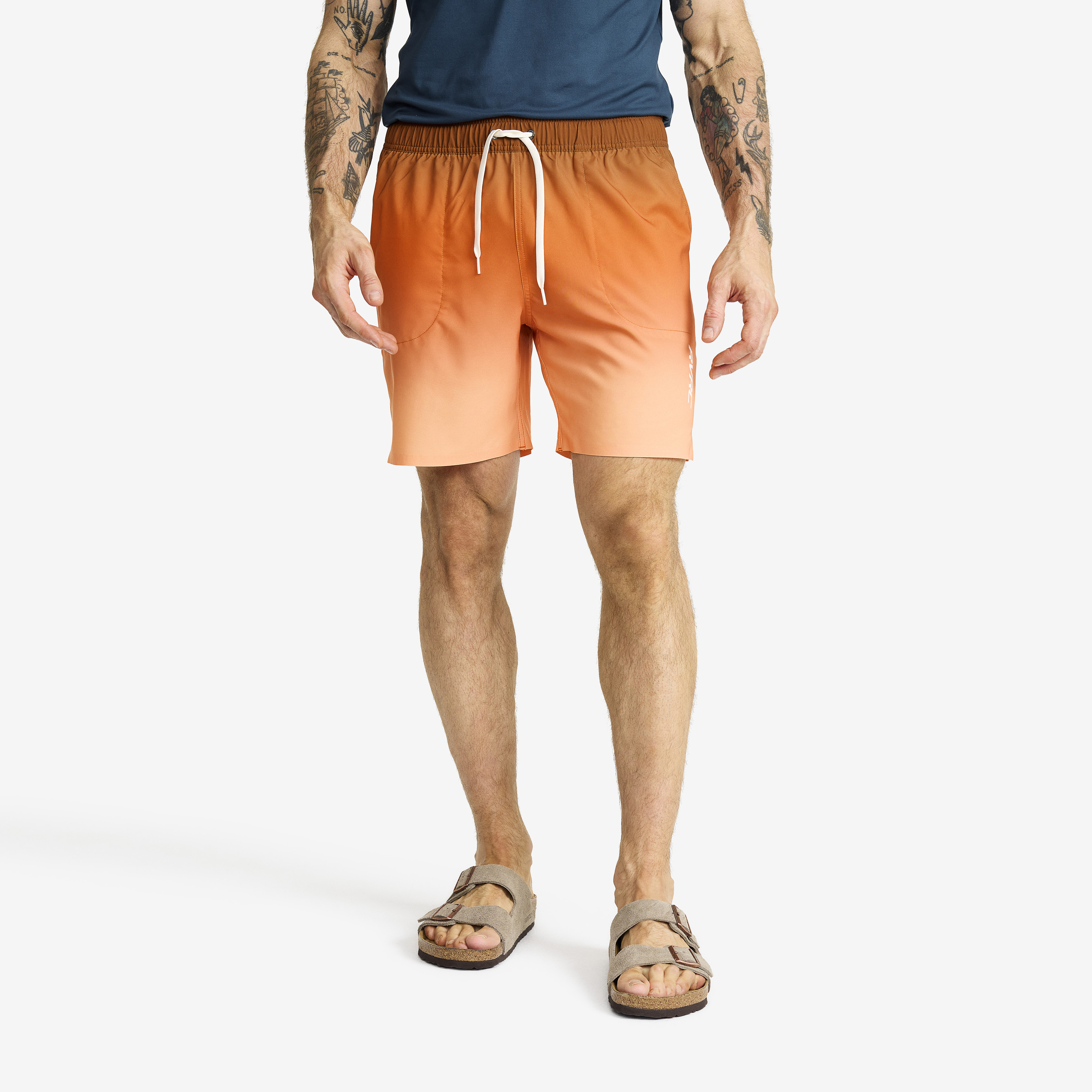 Summer Swim Shorts Faded Hawaiian Homme