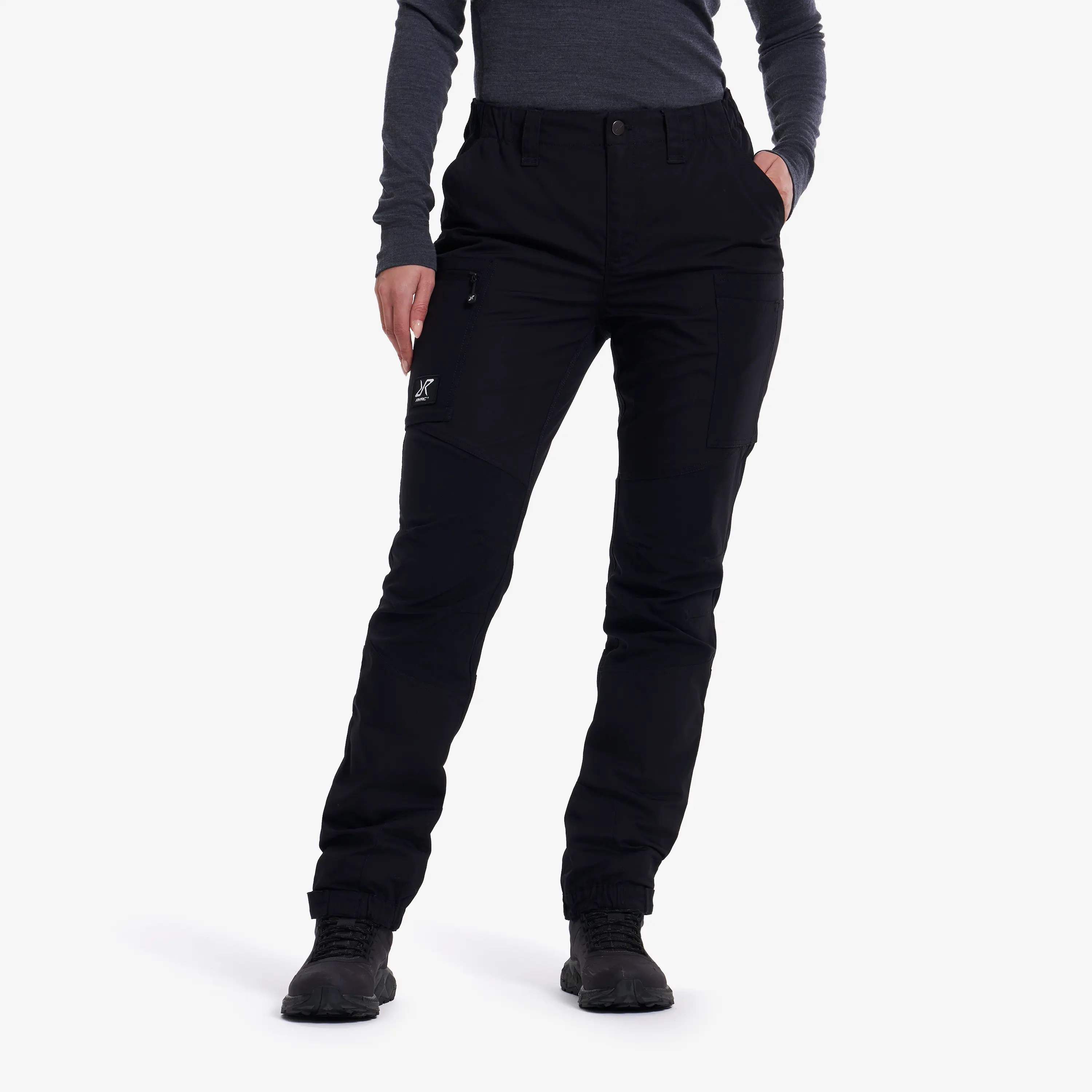 Nordwand Curved Stretch High-waist Pants Black Dame,