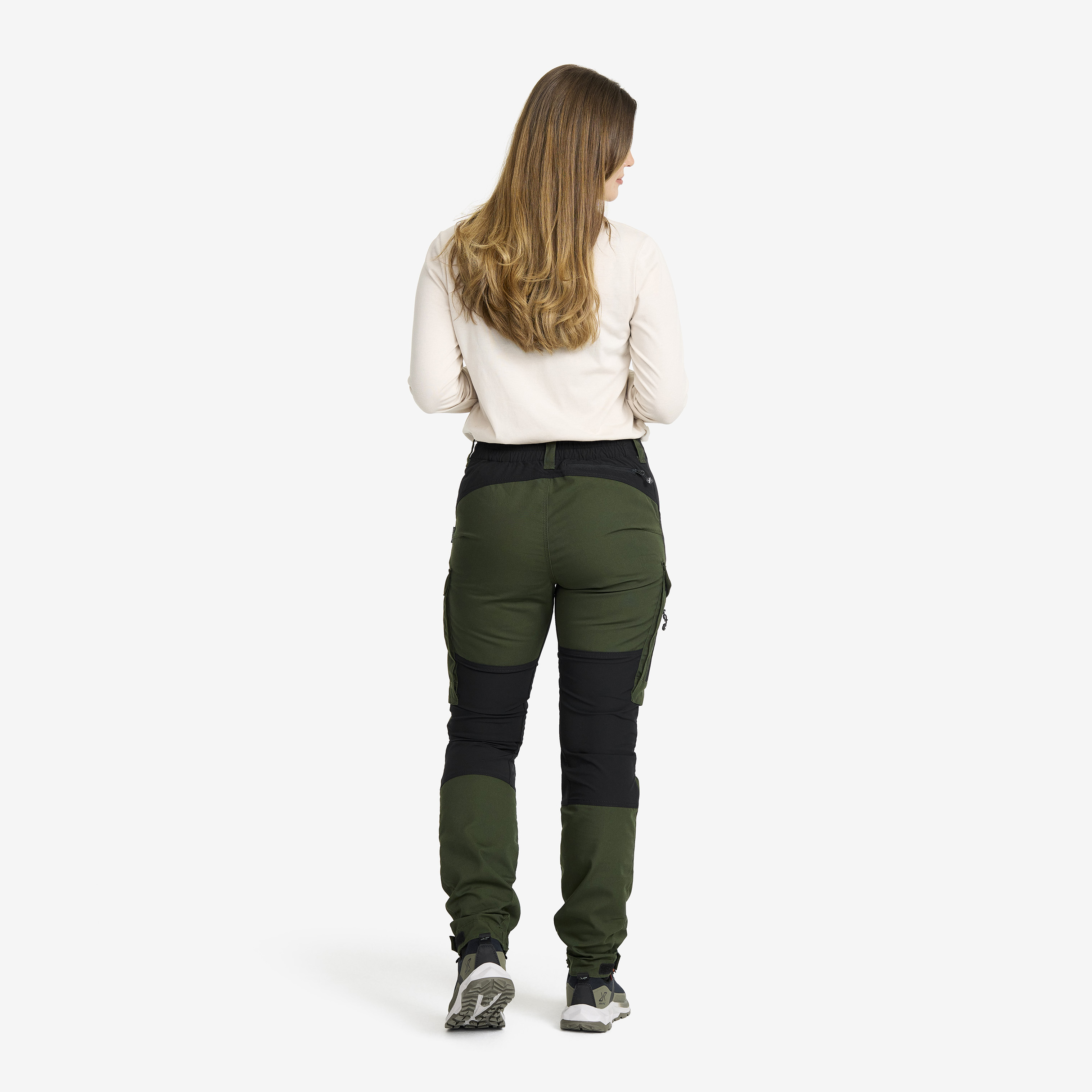 RevolutionRace RVRC GP Pants Dames, Duurzame broeken voor hiking en andere outdooractiviteiten, Jet Black, XS