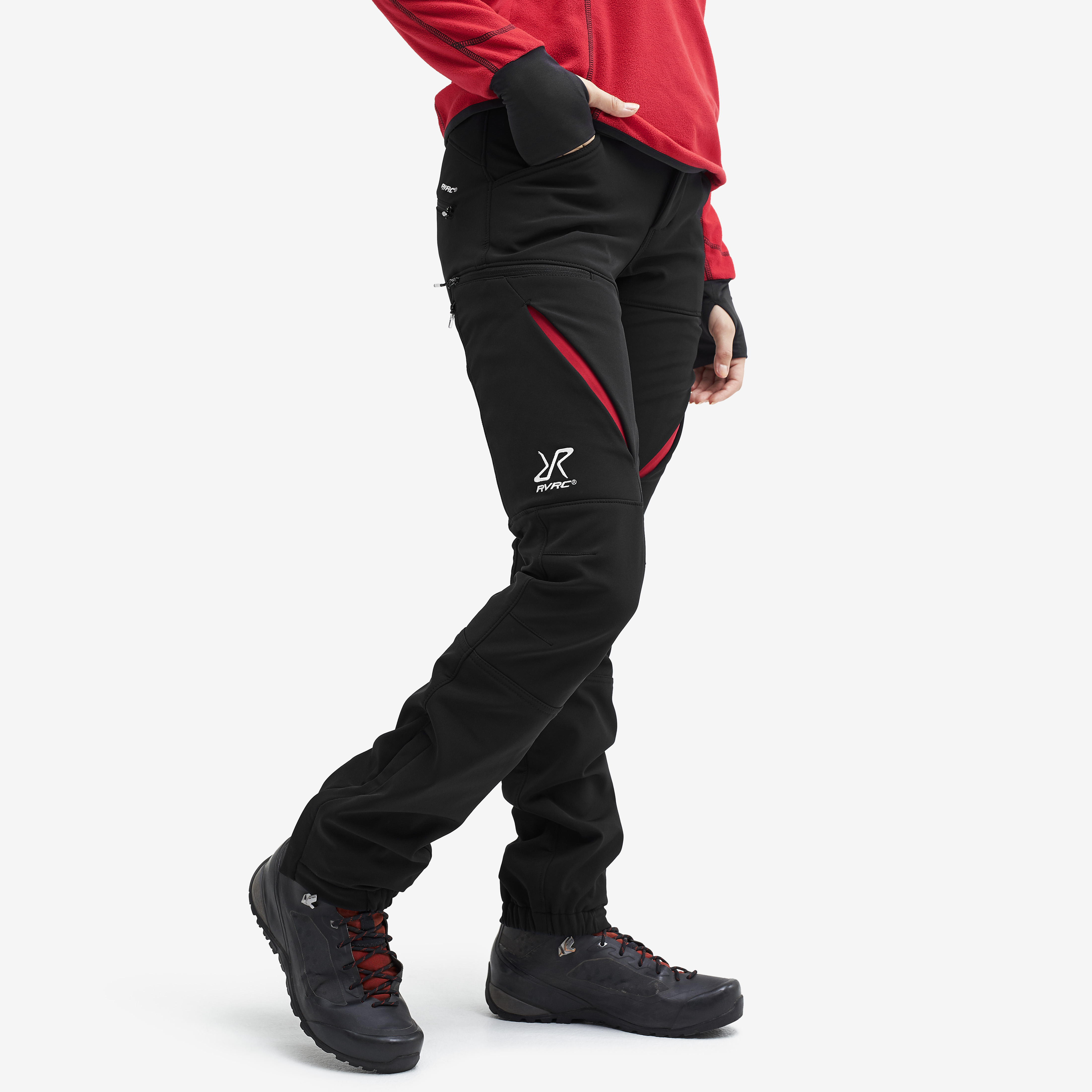 Hiball Pants Black/Red Damskie,