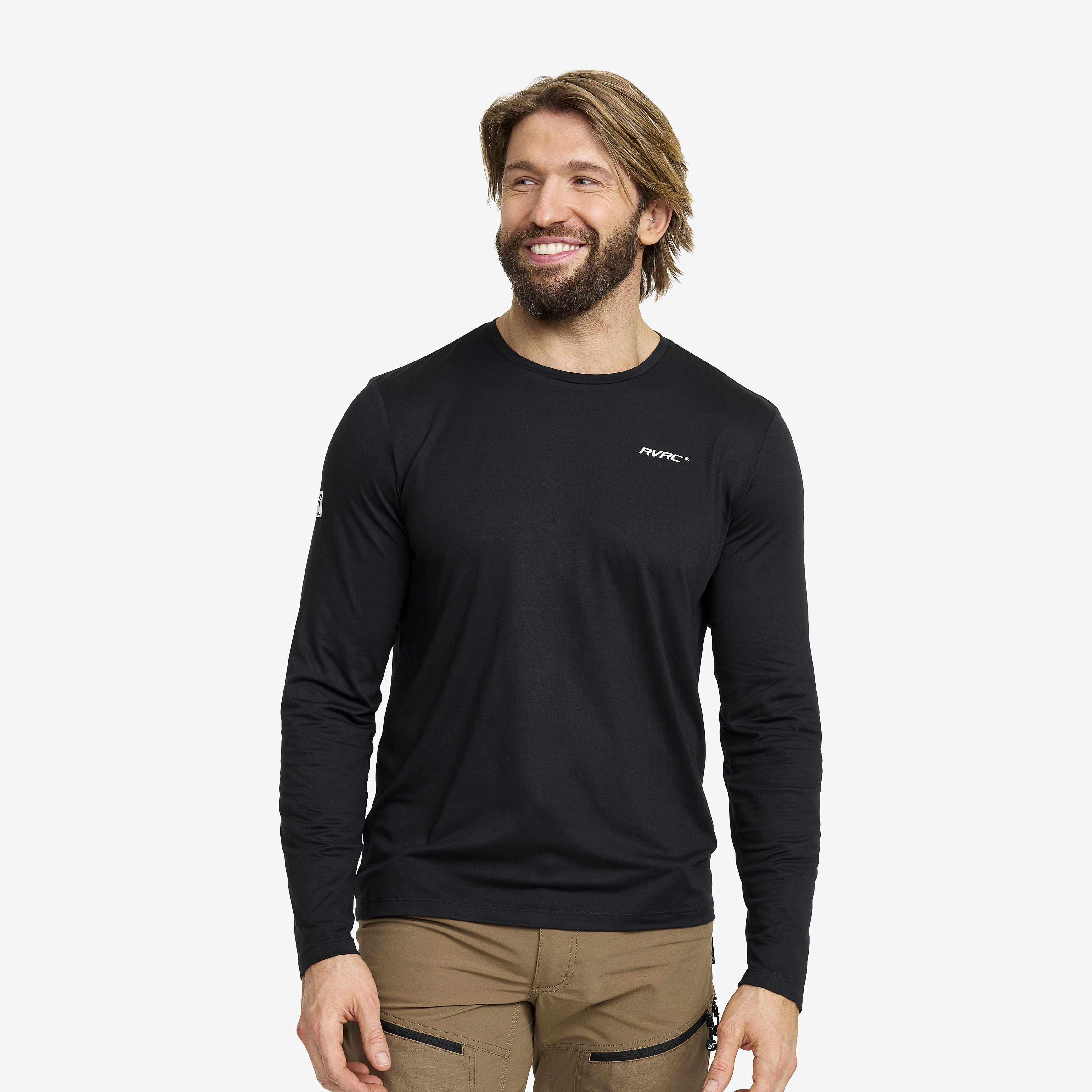 Mission Long-sleeved T-shirt Black Pánské