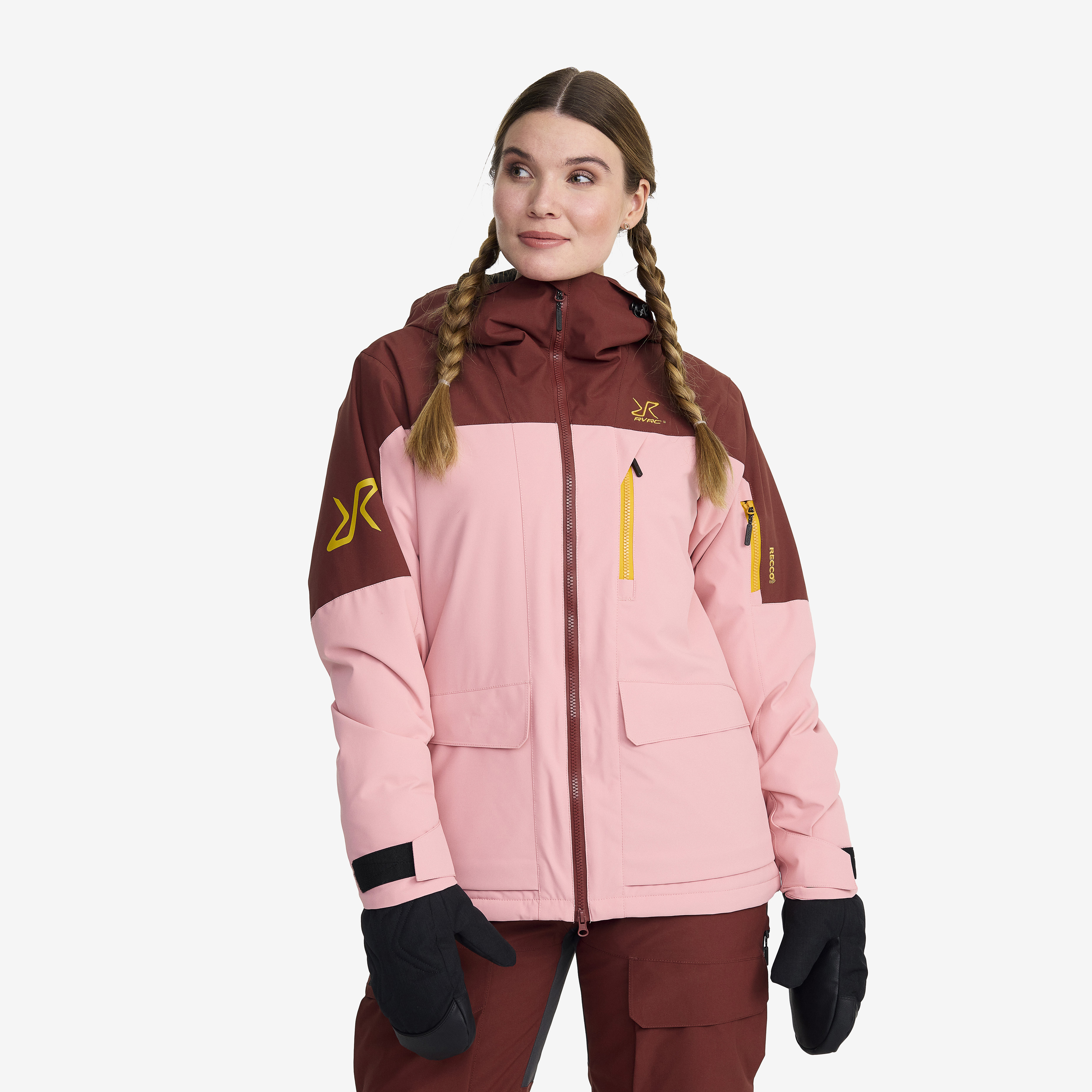 Halo 2L Insulated Ski Jacket Blush Damen