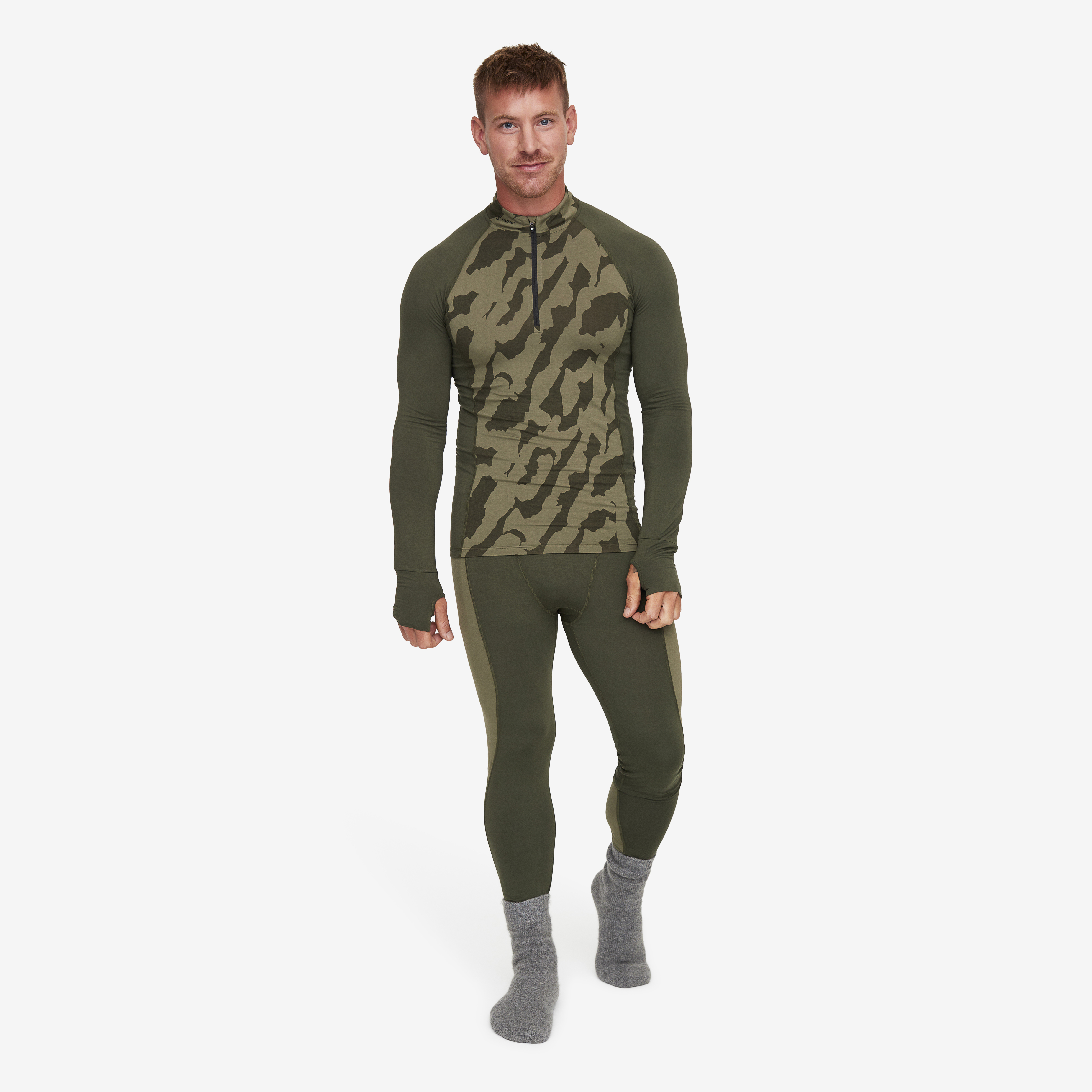 Bambooskin Base Layer Set Forest Night Hombres