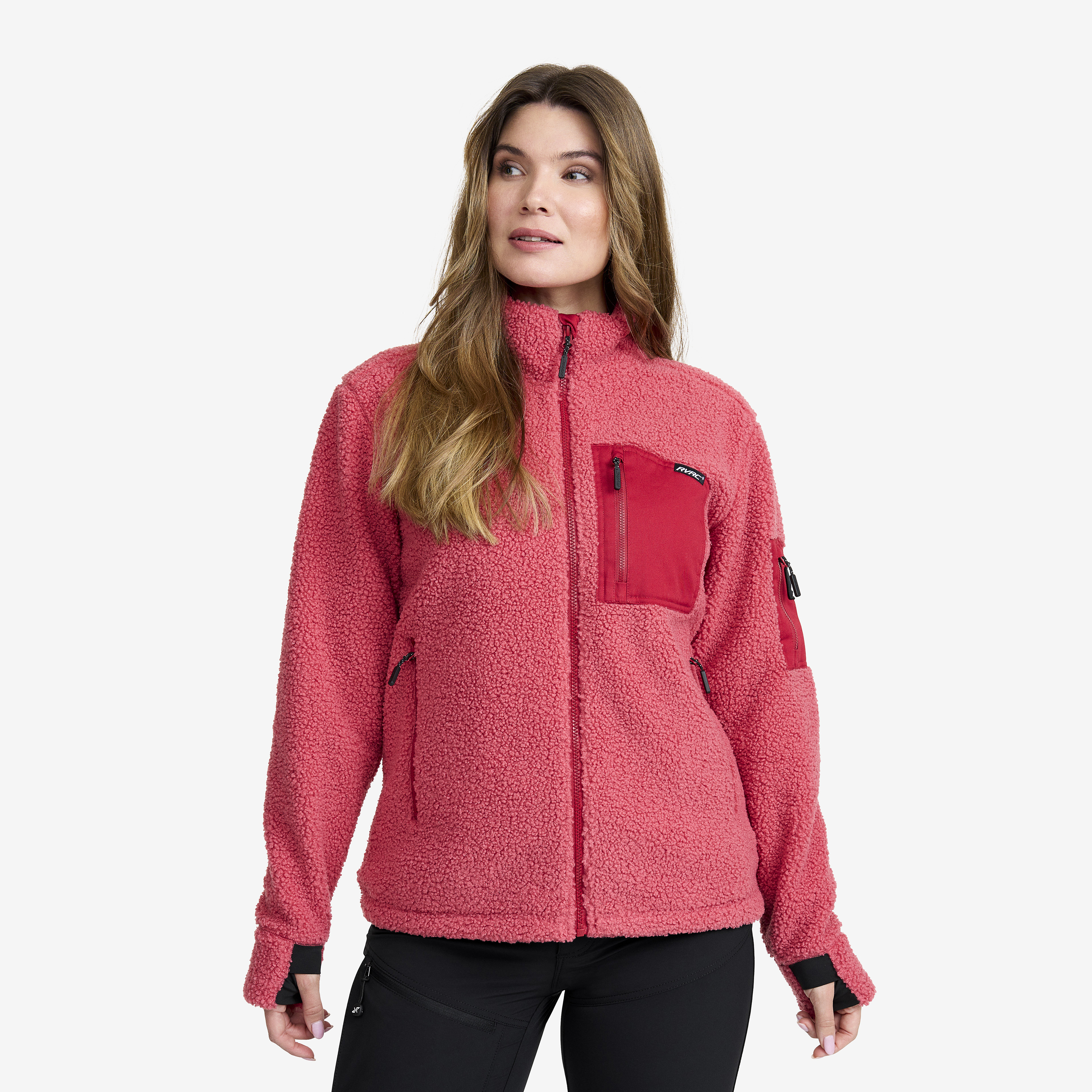 Bigfoot Pile Fleece – Dam – Holly Berry Storlek:XS – Dam > Tröjor > Fleece