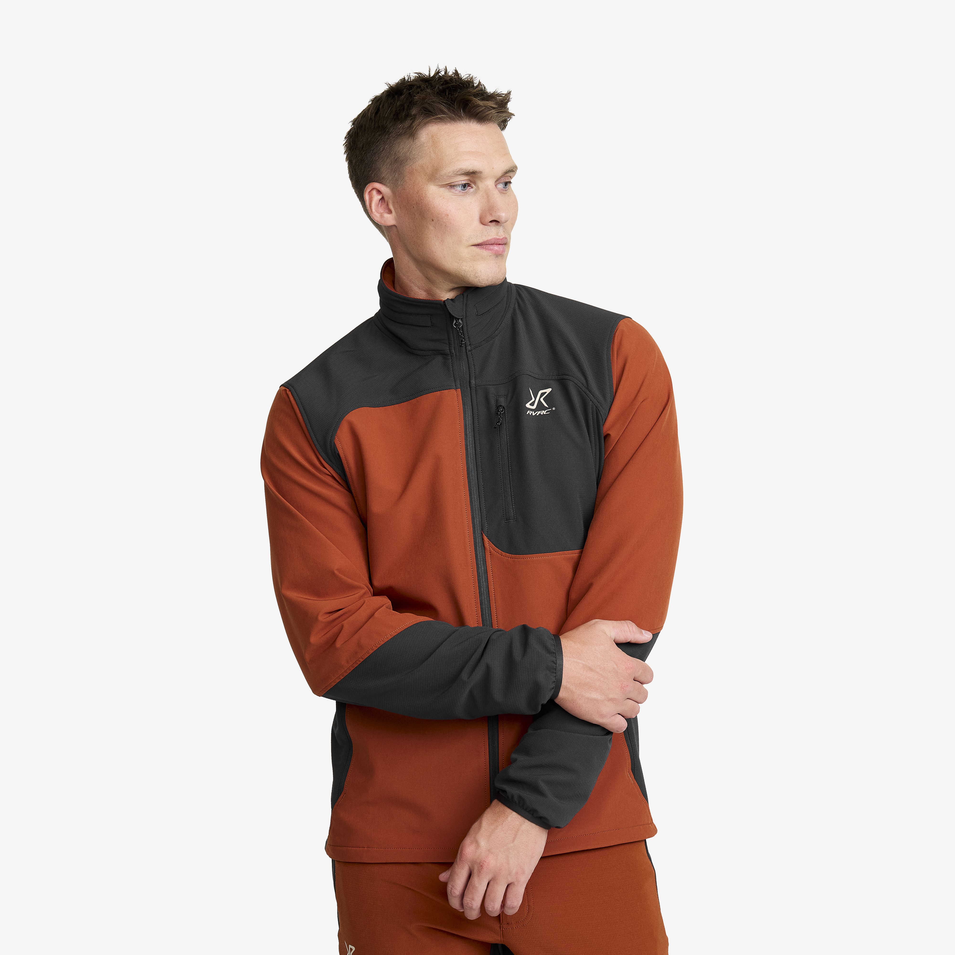 Ridge Trek Stretch Jacket Herre Rusty Orange/Anthracite